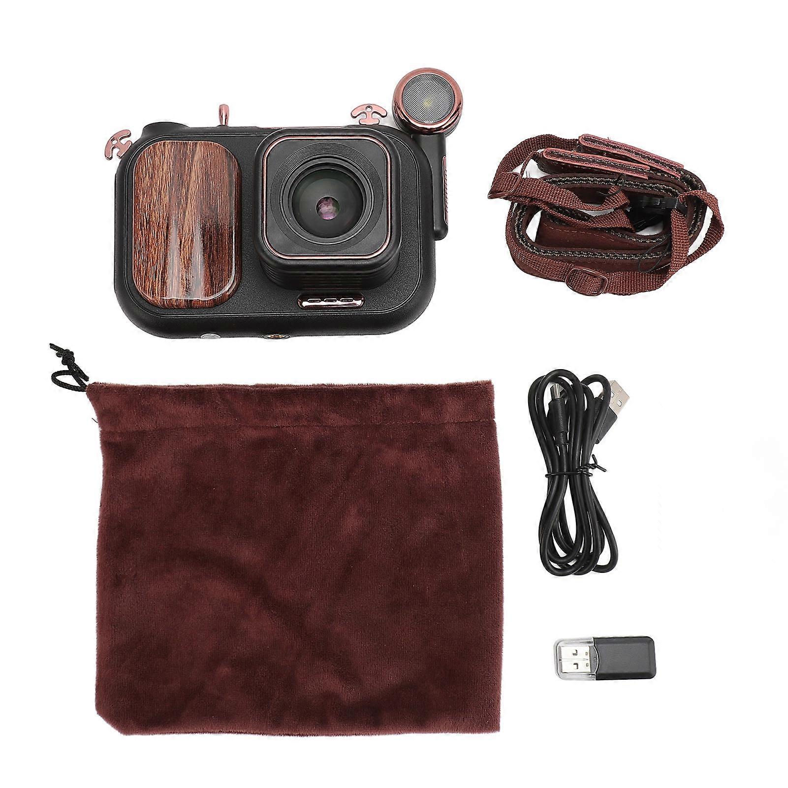 Retro 5K 96MP Digital Camera with WiFi, Night Vision, 50X Zoom, and 3.5" Screen