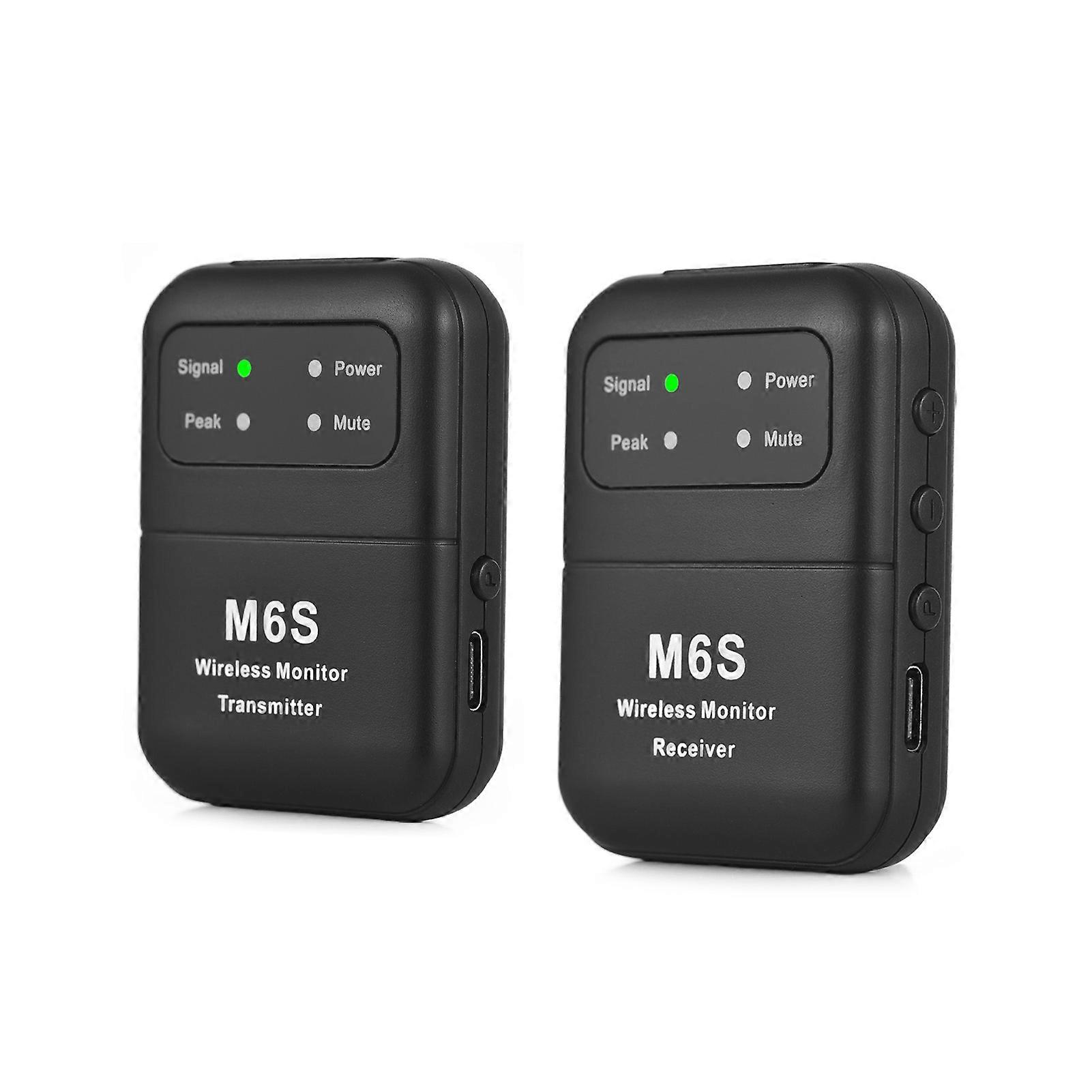 2.4GHz Wireless Earphone Monitor Transmission System Rechargeable Transmitter and Receiver Mono/Stereo Switch Lossless Digital Transmission Sound Qua