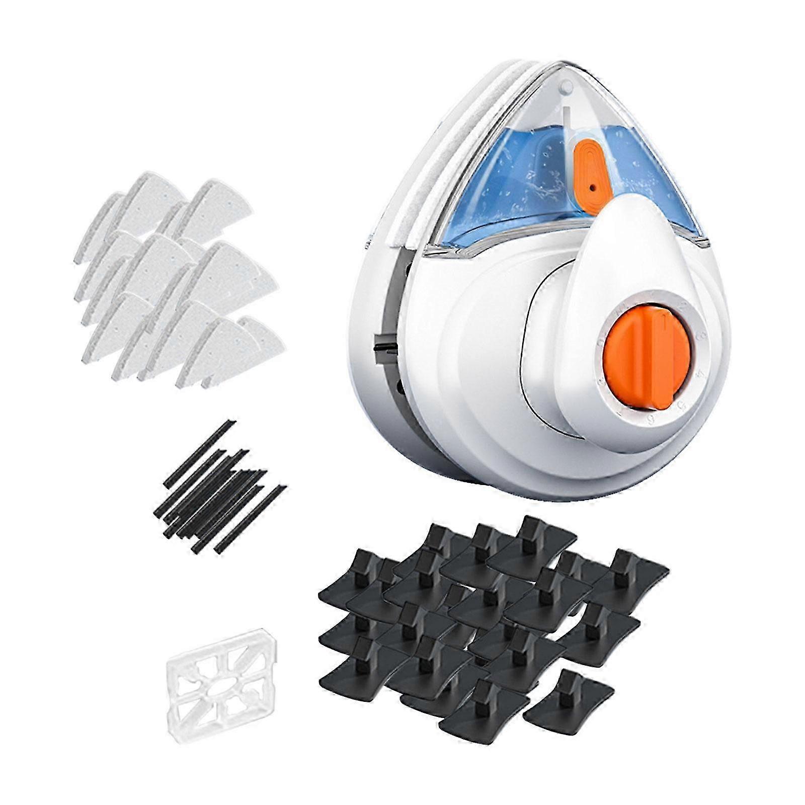 Magnetic Window Cleaner Brush for Bath Windows, Suitable for 5-25mm Thickness