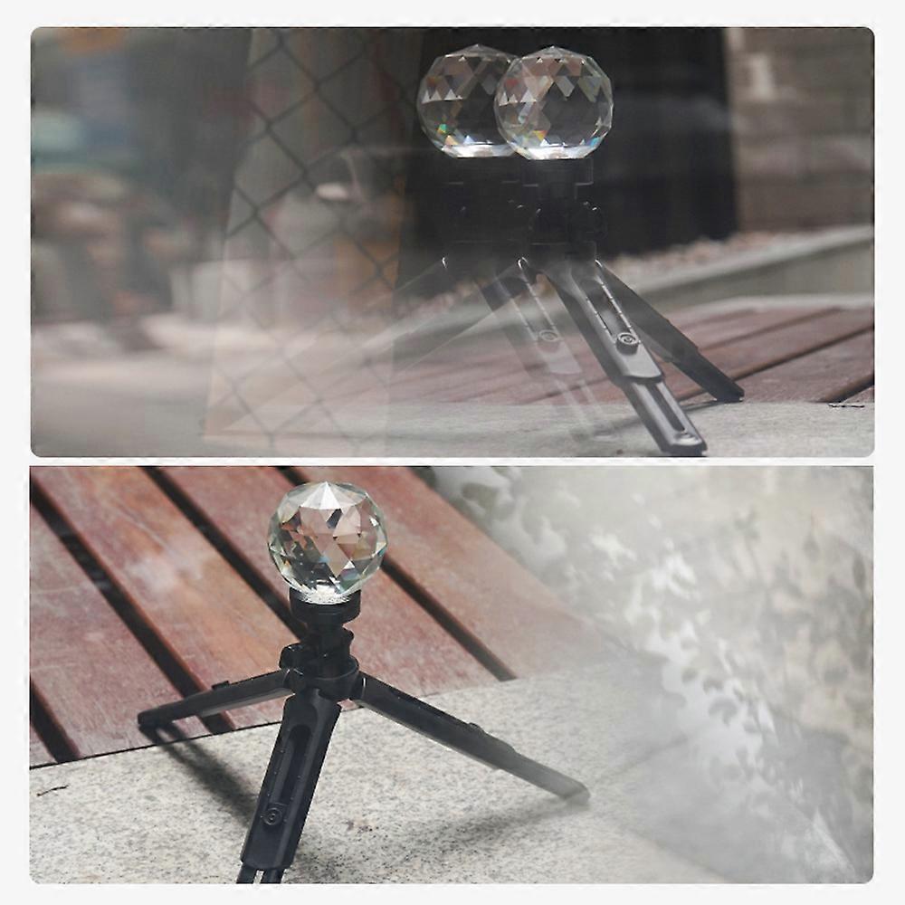 Photography Crystal with Tripod Optical Glass Photo Ball with 1/4'' Screw Mouth Glow Effect Decorative Photography Accessories