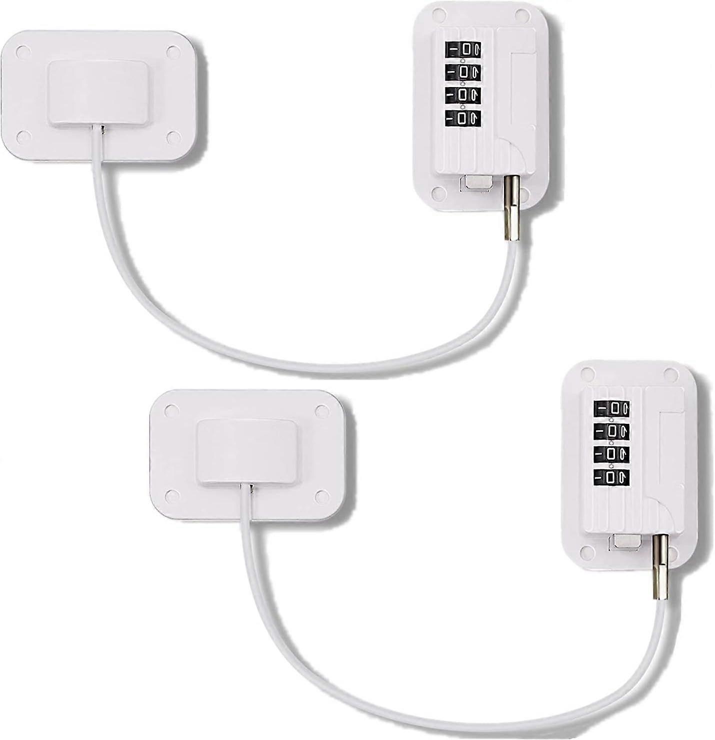 Fridge Code Combination Lock For Kids 2Pcs Number Combination Locks For Cupboards Cabinets Refrigera