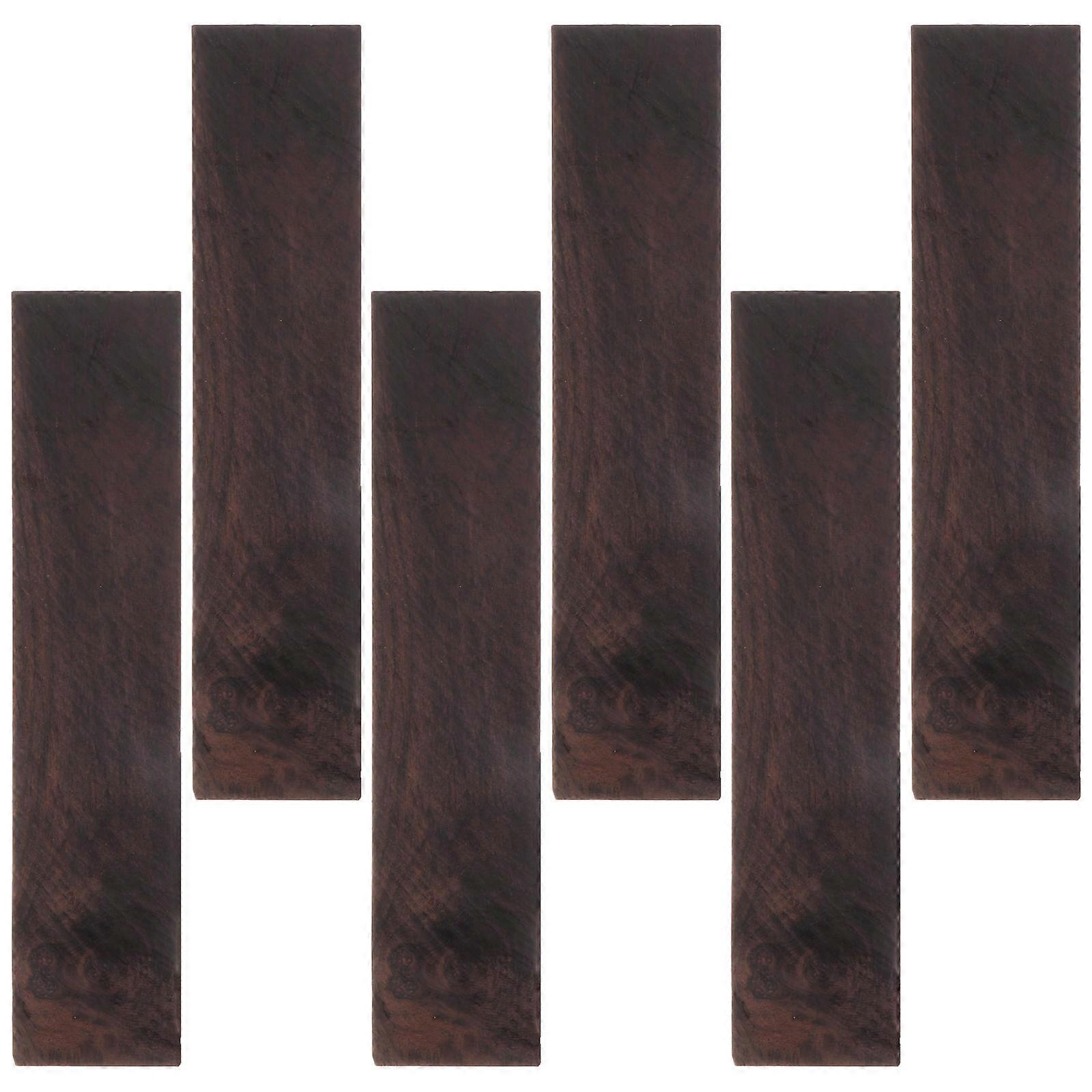 DIY Blank Bookmark Crafting Accessories Made of Synthetic Material in Coffee Color for Note Marking