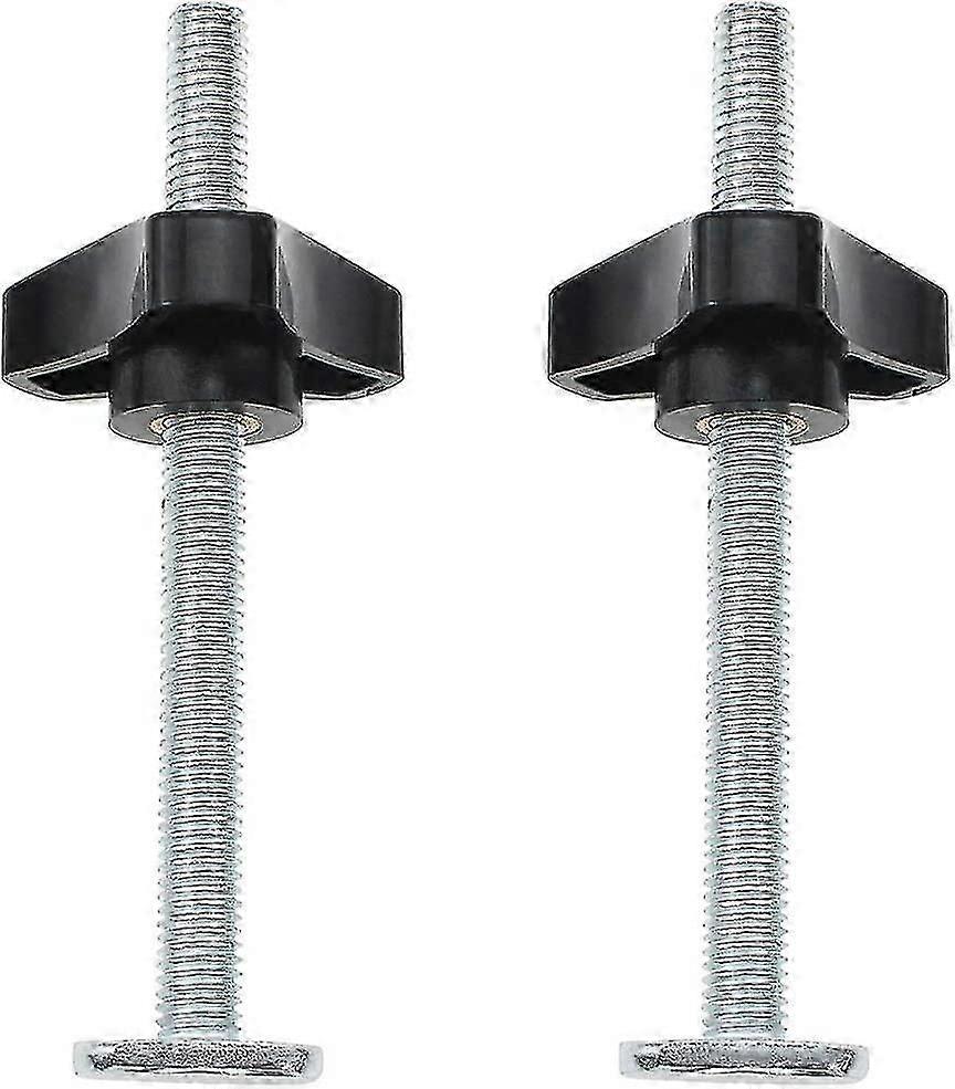 Universal T Track Bolts & Knobs for Woodworking Jigs (2pcs, Black)