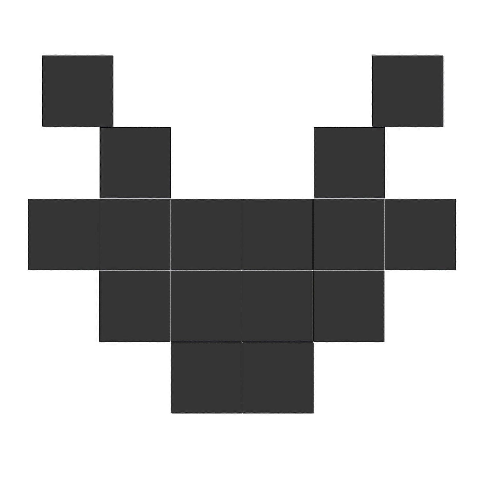 3D Self-Adhesive Kitchen Wall Tiles Acrylic 9cm Black Hexagon