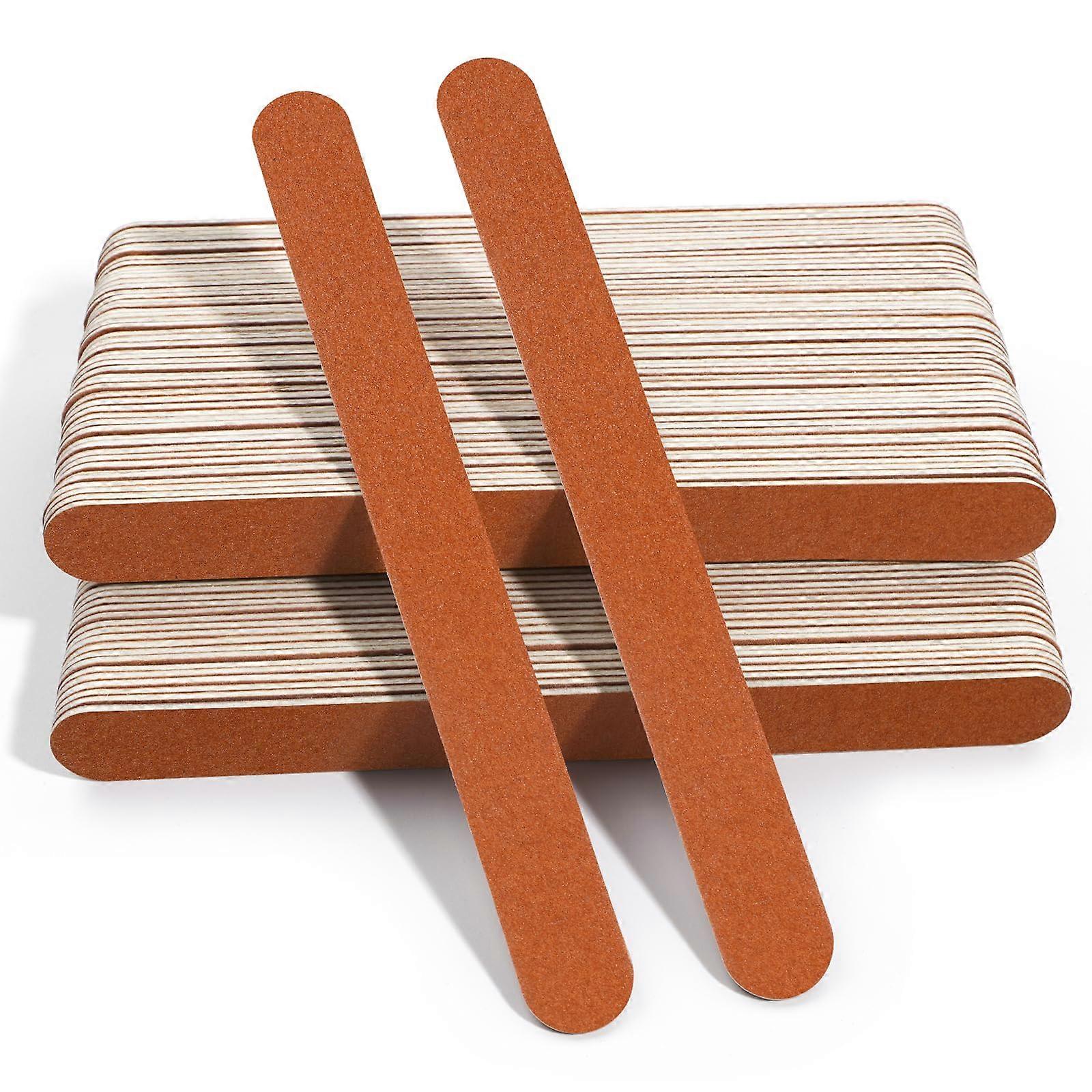 Nail File Large Emery Boards for Nails,180 Grit Nail Files for Natural Nails, Thin Emory Nail File Pack Manicure Tool for Home Use 100PCS Ref: 6701