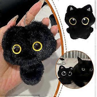 Cute Black Cat Plush Toy Doll Small Pendant Cuddly Pillow Cushion Doll