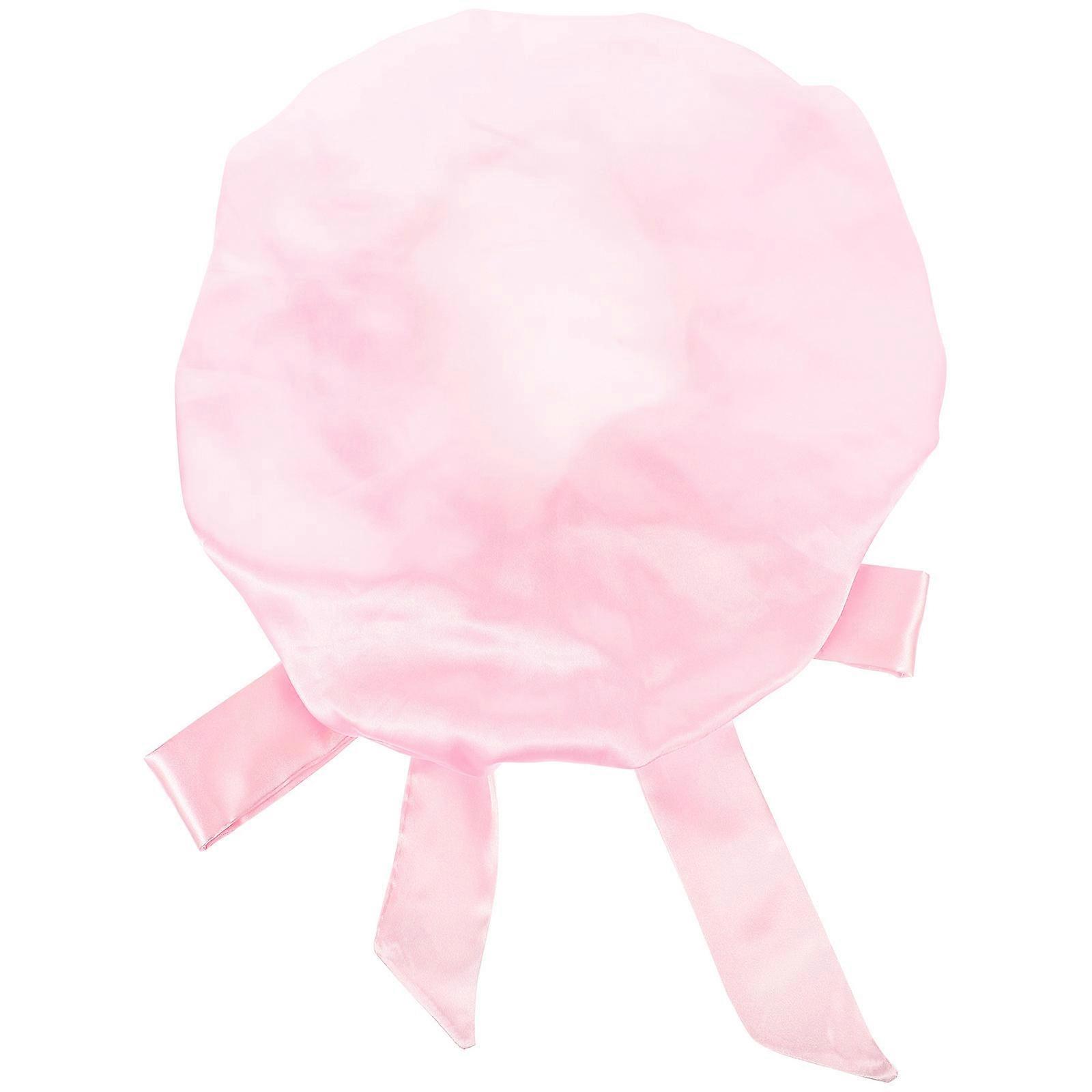 Chapeau de douche en satin extra large pour femmes - Bonnet de bain réutilisable avec nœud, bonnet de cheveux durable et confortable pour un usage domestique