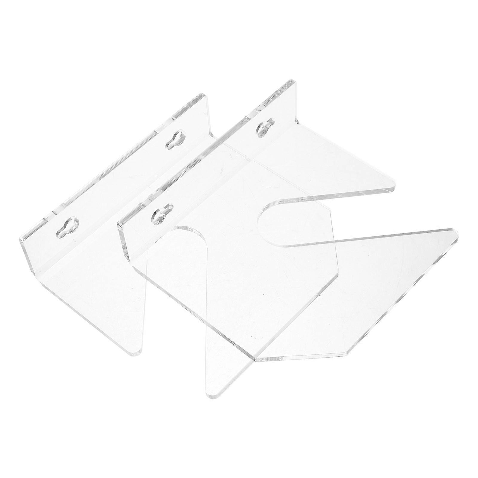 Skateboard Wall Display Rack Acrylic Skateboard Storage Space Saving Horizontal Mount For 2Pcs