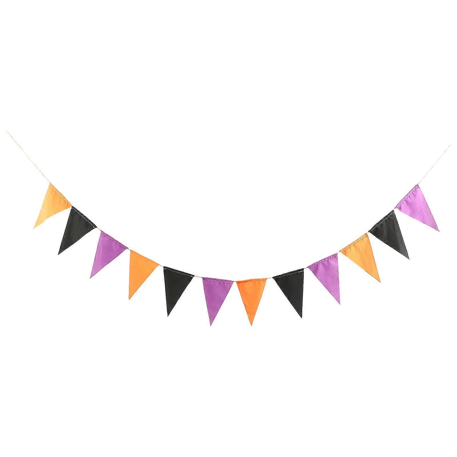 ליל כל הקדושים דגלים תלויים ליל כל הקדושים אירוע רקע באנר שחור חגיגת ליל כל הקדושים קישוט חיצוני 17x13 ס"מ 1 סט