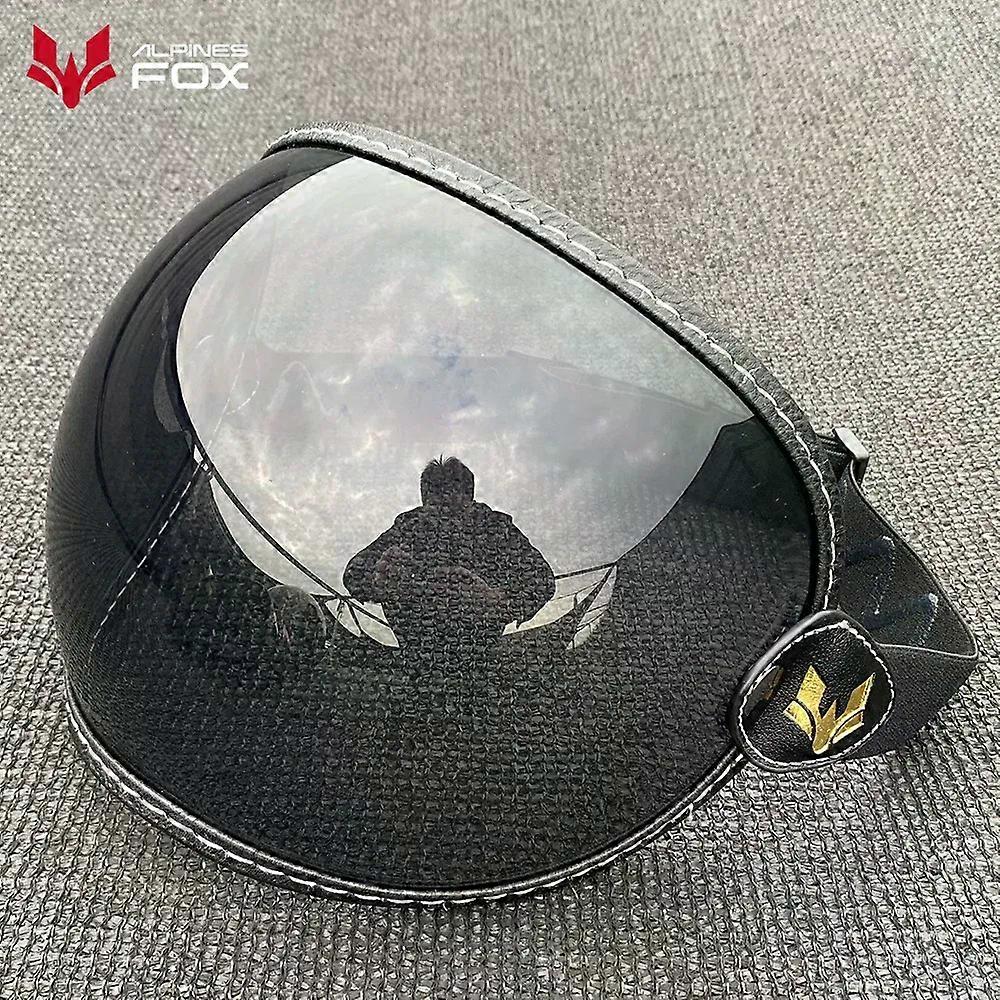 Universal Open Face 3/4 Helmet Visor Lens Bubble Motorcycle Windshield Lens Windproof Vintage Motorbike Helmet Goggles