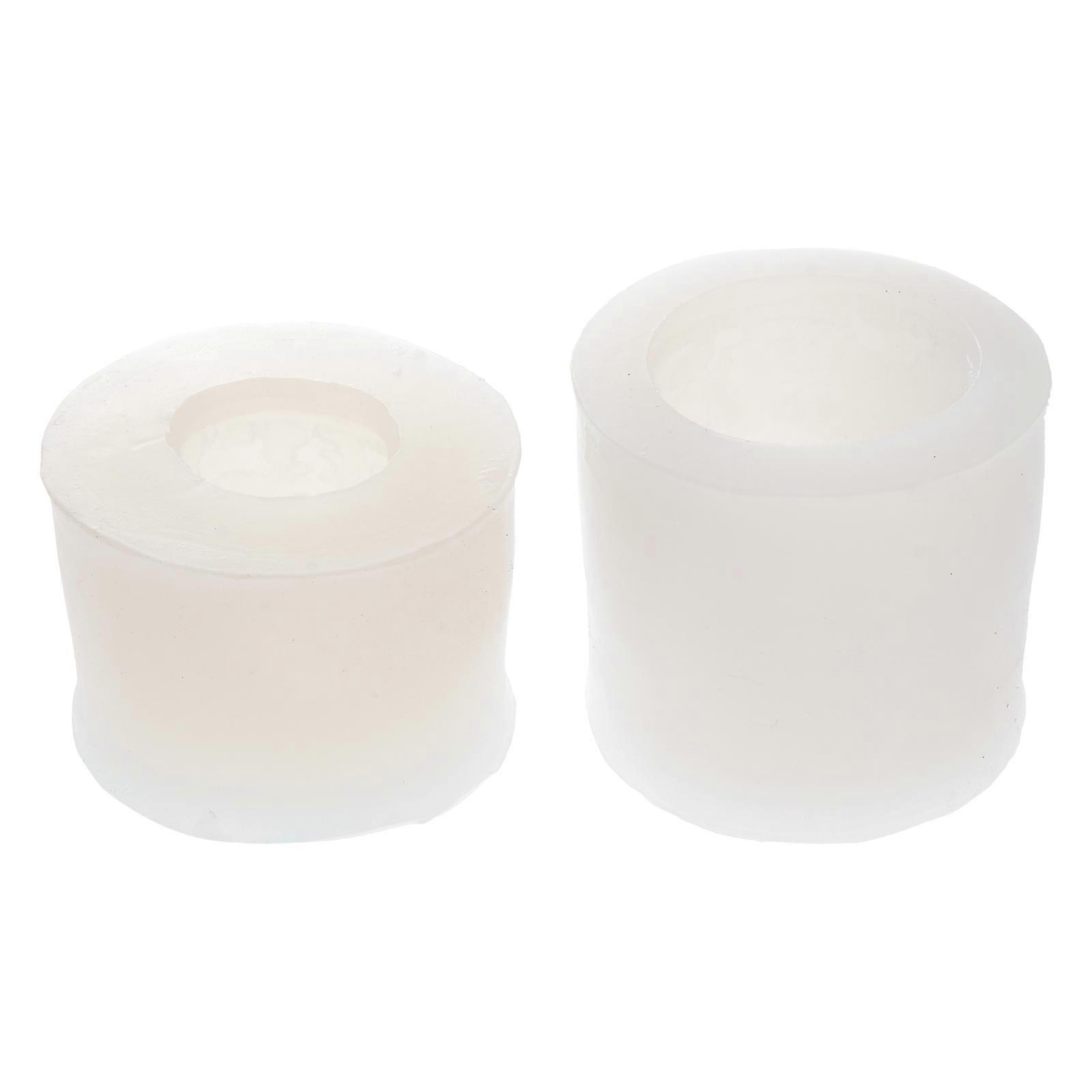 Christmas Silicone Candle Molds 2pcs Set for DIY Aromatherapy, Scented Candles, Non Stick, Durable, Embossed Ball Design, Easy Clean, Reusable