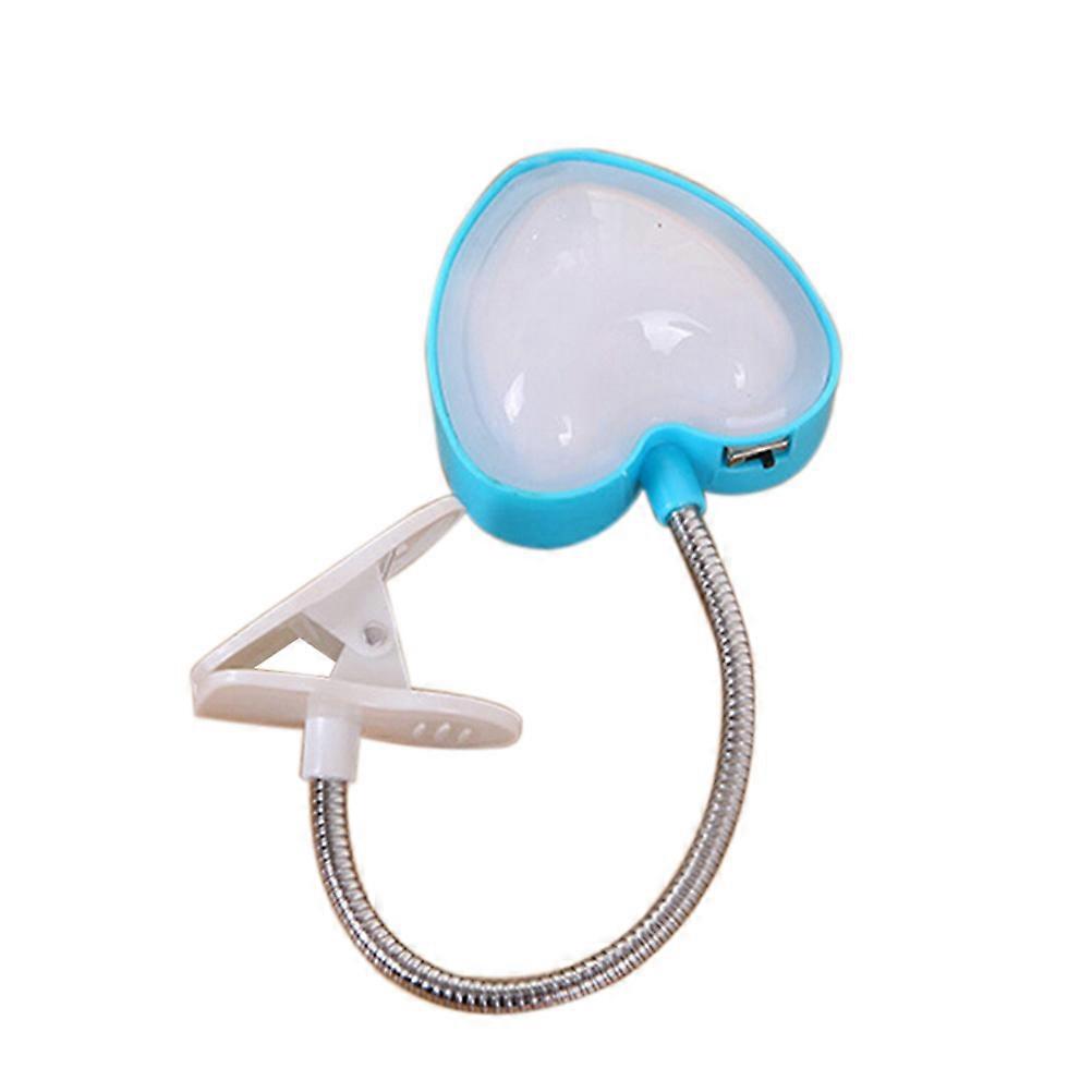 Gooseneck Led Lamp Usb Led Reading Lamp with Clip for Eye Protection Blue Bookshelf Sufficient Brightness Rotating 1Pcs