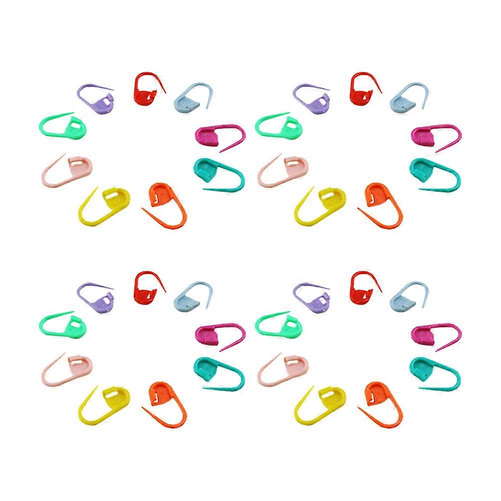 Κλείδωμα μαρκαδόρων βελονιών Πλέξιμο αξεσουάρ βελονάκι σχέδια μικρό κλιπ ανάμεικτο χρώμα 120Pcs