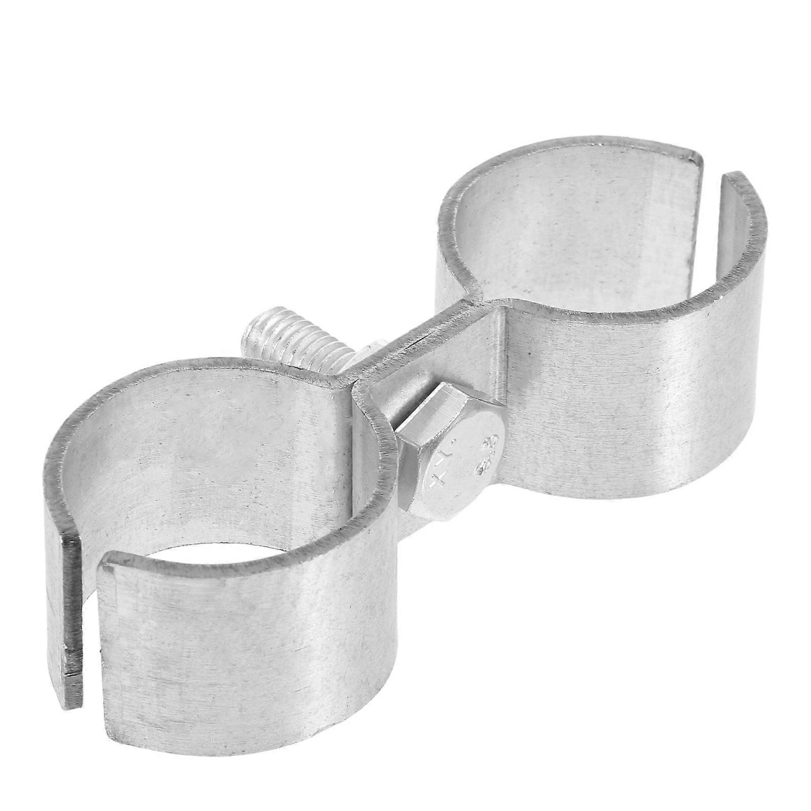 Galvanized Iron Double Tube Clamp Connector Pipe Clip for Yacht, Fence, and Tubular Frame Fixing – Robust Fastener for Secure Water Pipe and Frame