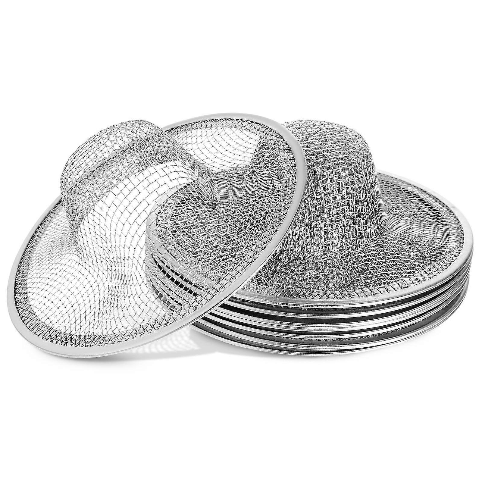 Stainless Steel Sink Filter Mesh For Kitchen Sink And Bathroom Drain Clog Prevention 8Pcs