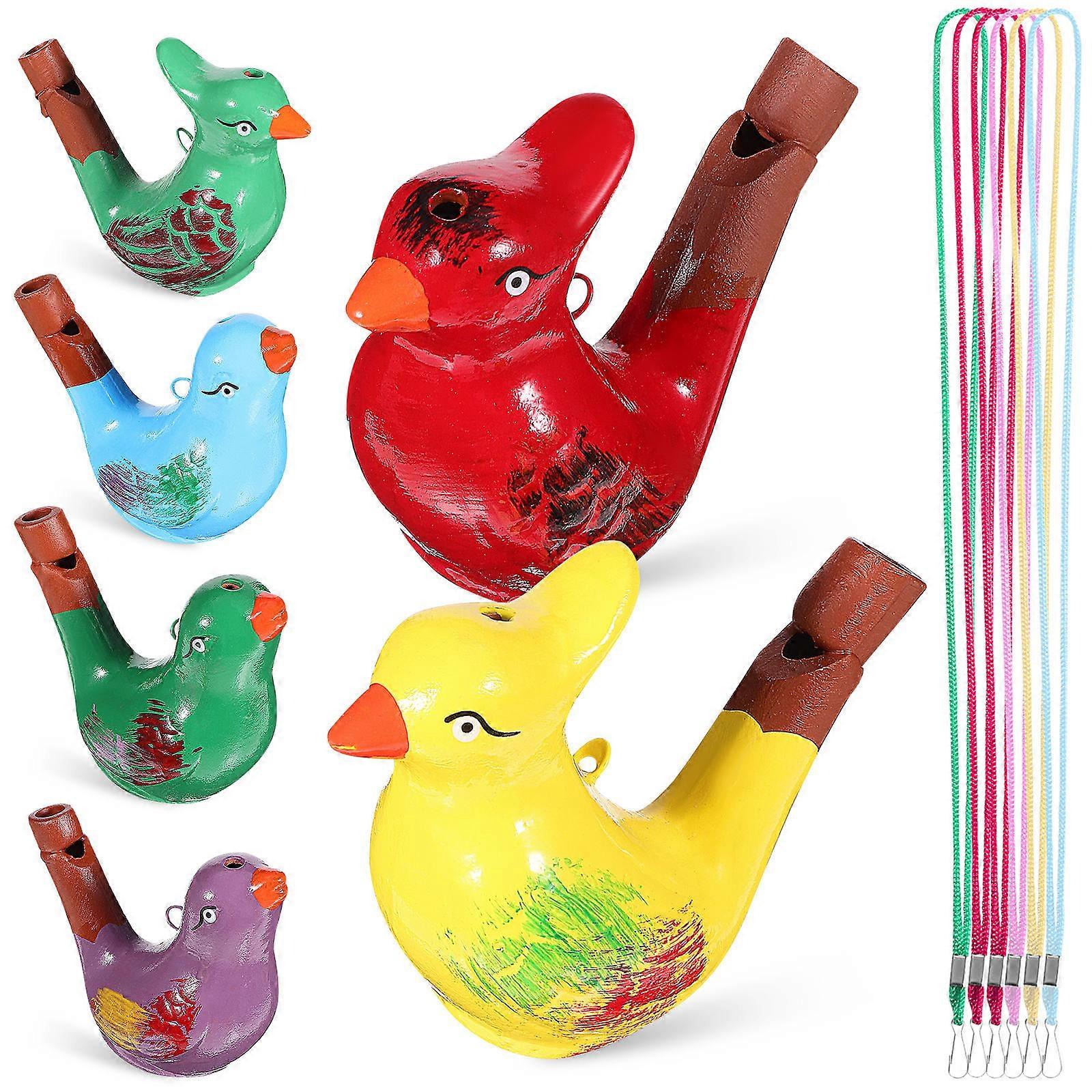 Bruit faire sifflet oiseau en forme de sifflets éducation musicale enfants 6Pcs