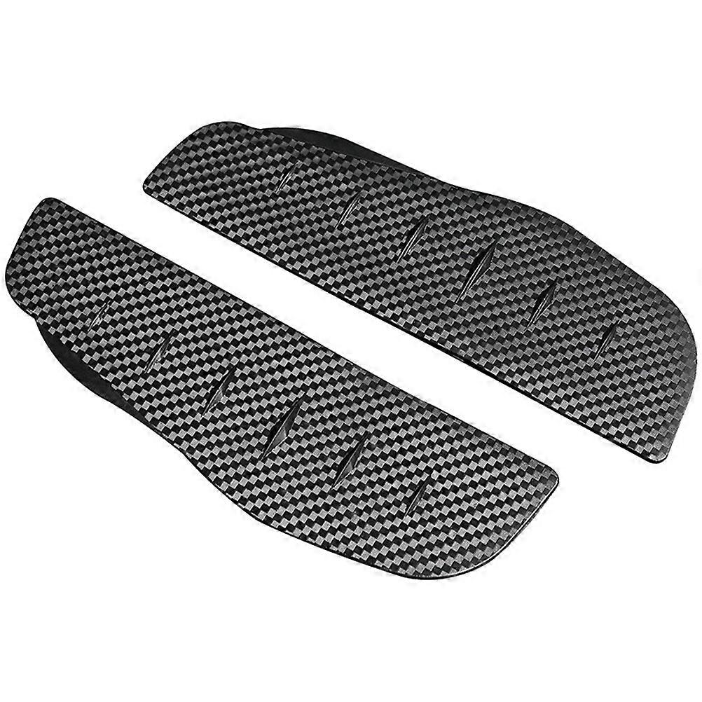 Side Mirror Rain Covers Driving Experience Car Rearview Mirror 17.7X5.5cm Black PVC Material Wind Noise Reduction 1 Pair