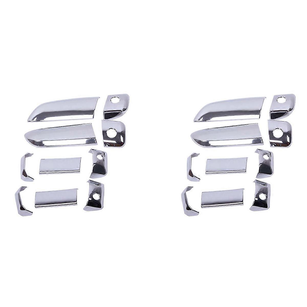 20Pcs/Set Car ABS Chrome Door Handle Bowl Insert Frame Overlay Panel for 2005-2015