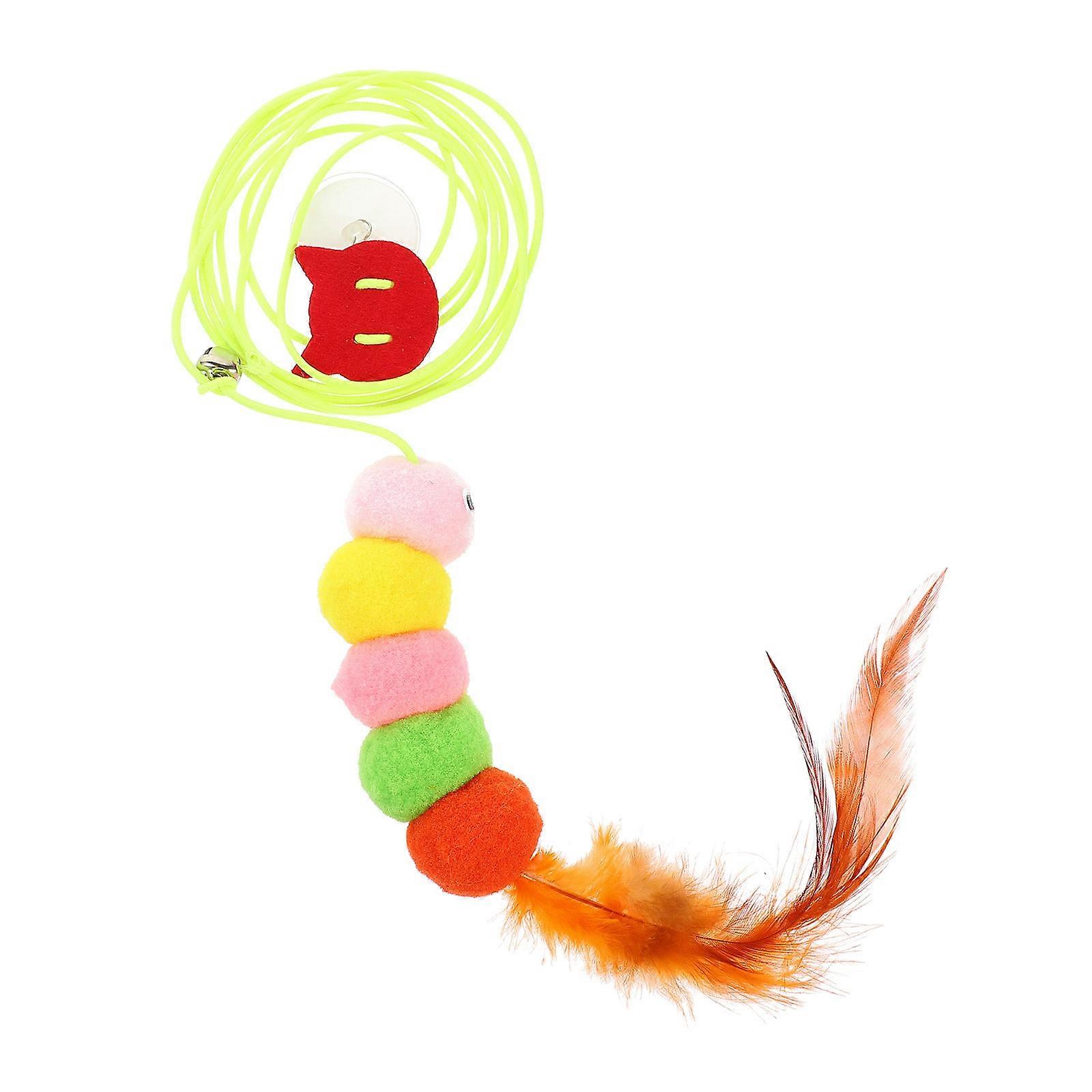 Interactive Cat Toys Retractable Household Kitten Plaything Multi 2.5x24cm Adjustable Exercise 1Pcs