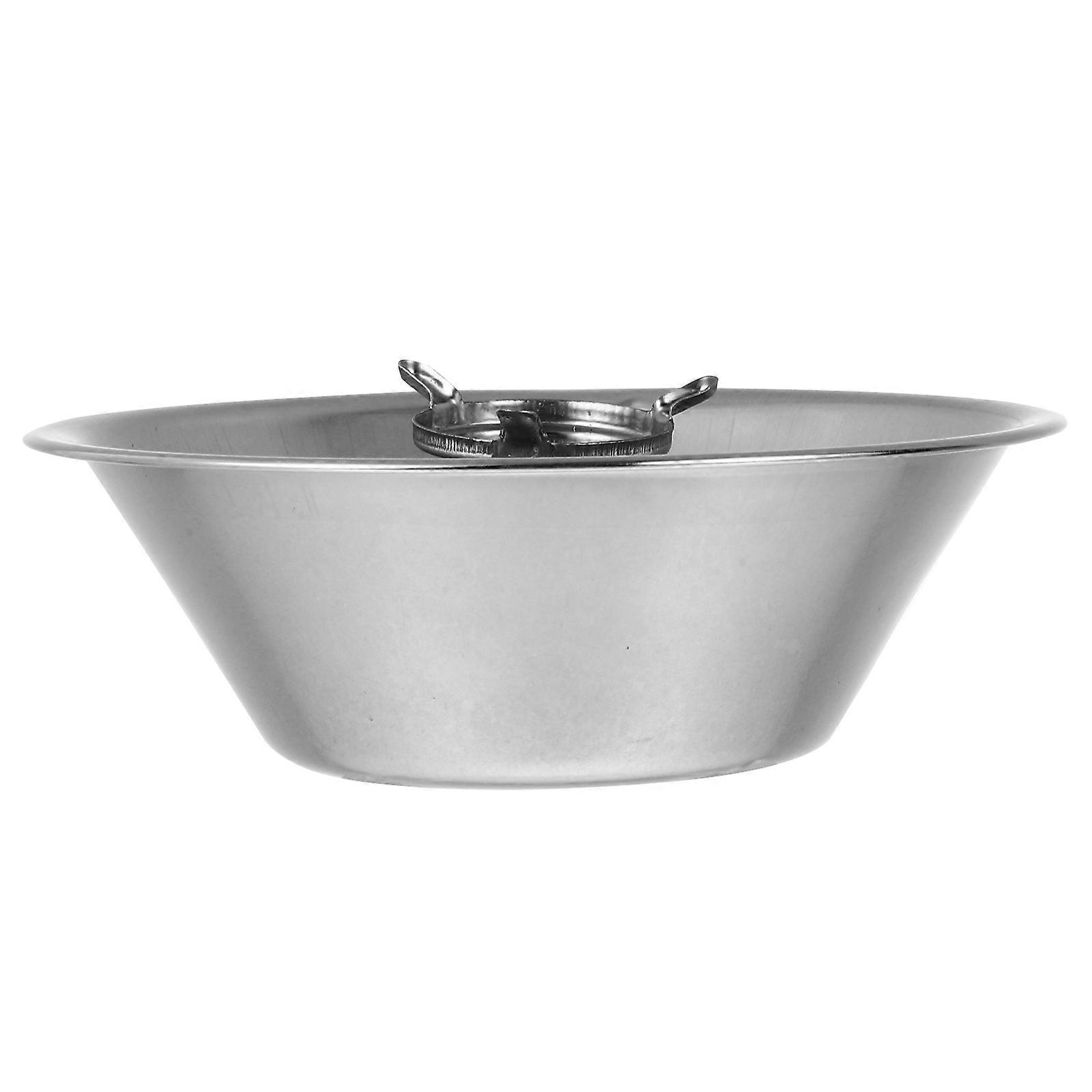 Kitchen Use Range Hood Oil Collecting Cup Triangular Shape 12X4CM Stainless Steel 1Pack