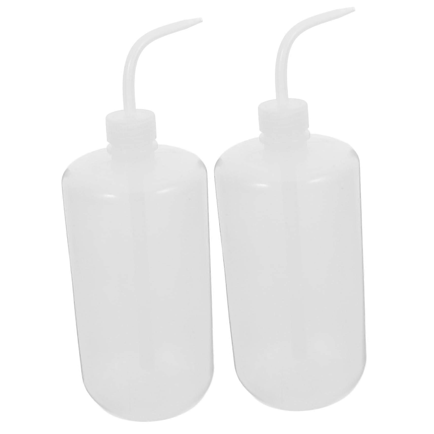 2 pieces squeeze bottle White laboratory squeeze bottle with scale labels Ergonomic design for plant watering cleaning applications Ref: 5442