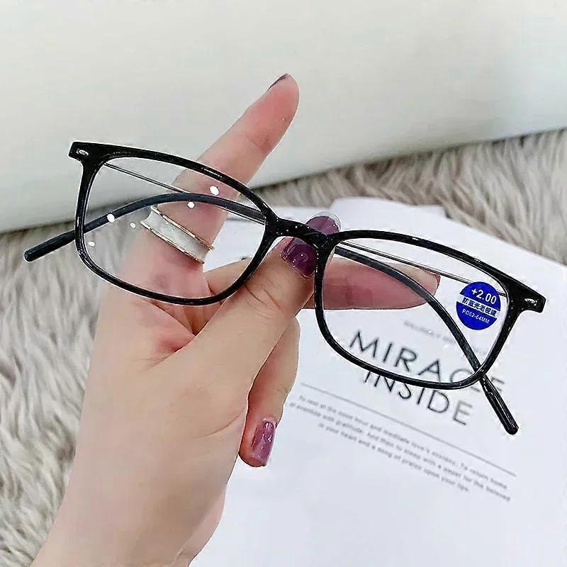 2024 Men High-definition Reading Glasses Fashion PC Full Frame Women Presbyopia Glasses Square Lightweight Elderly Eyeglasses
