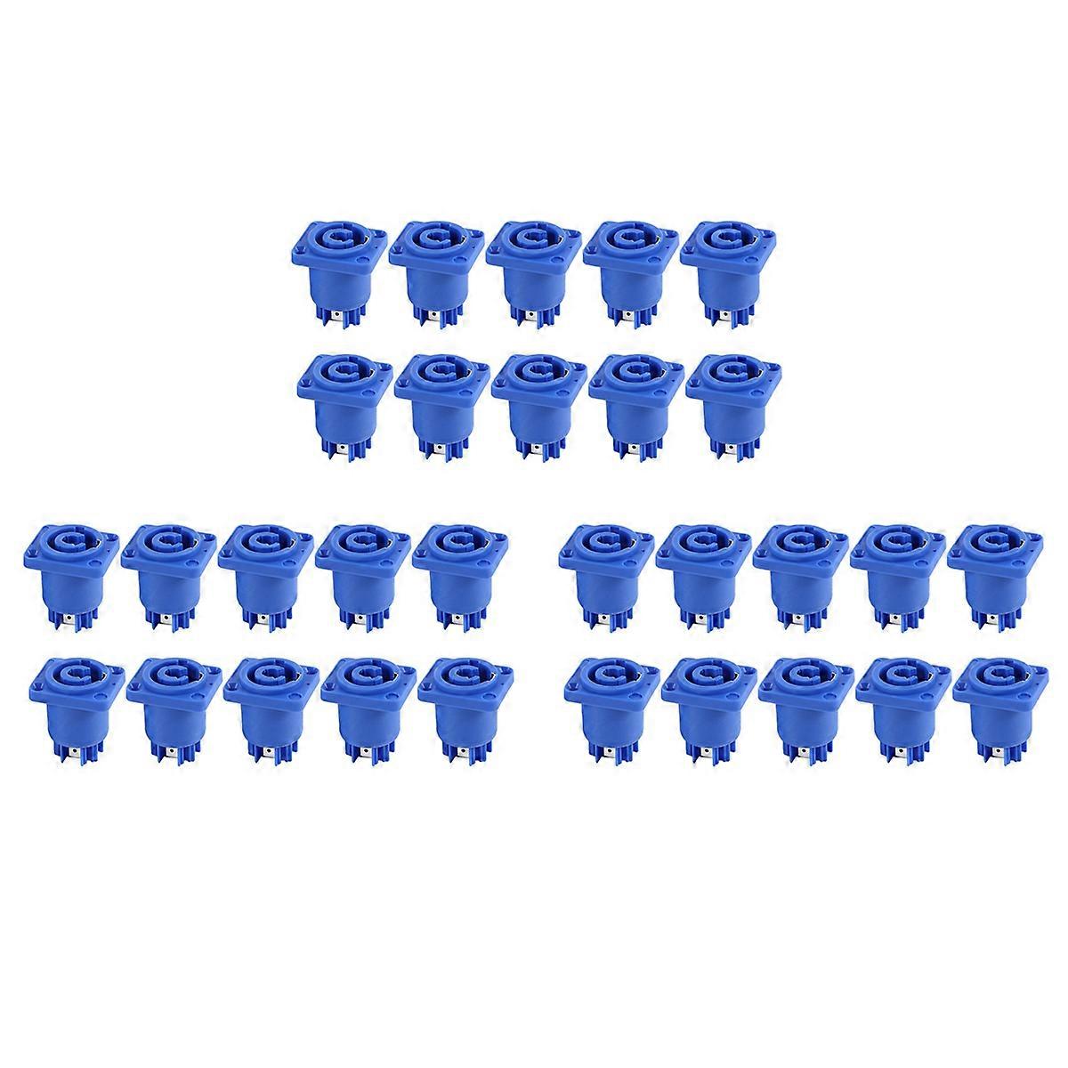 Powercon Connector 3 Pins 20A 250V Power Speaker Panel Socket,Blue