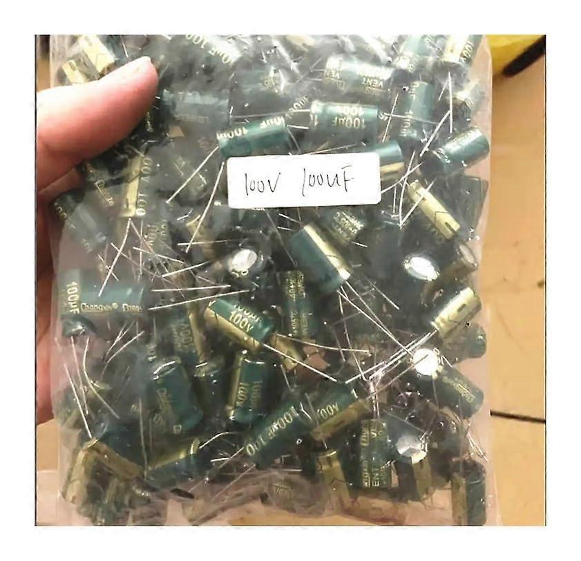10PCS 100V100UF high frequency low resistance direct electrolytic capacitor Ref: 1313
