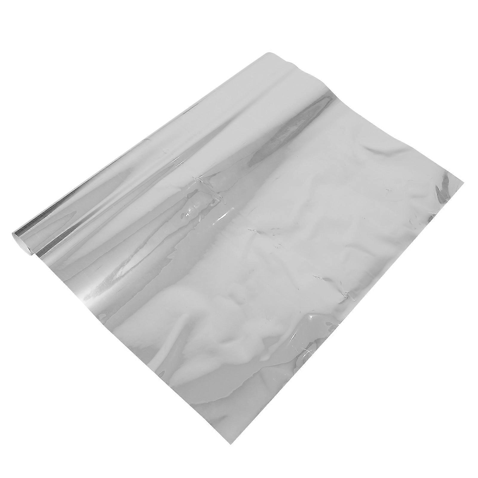 Adhesive Mirror Tiles Silver 1Pack DIY Mirror Sticker For Bathroom