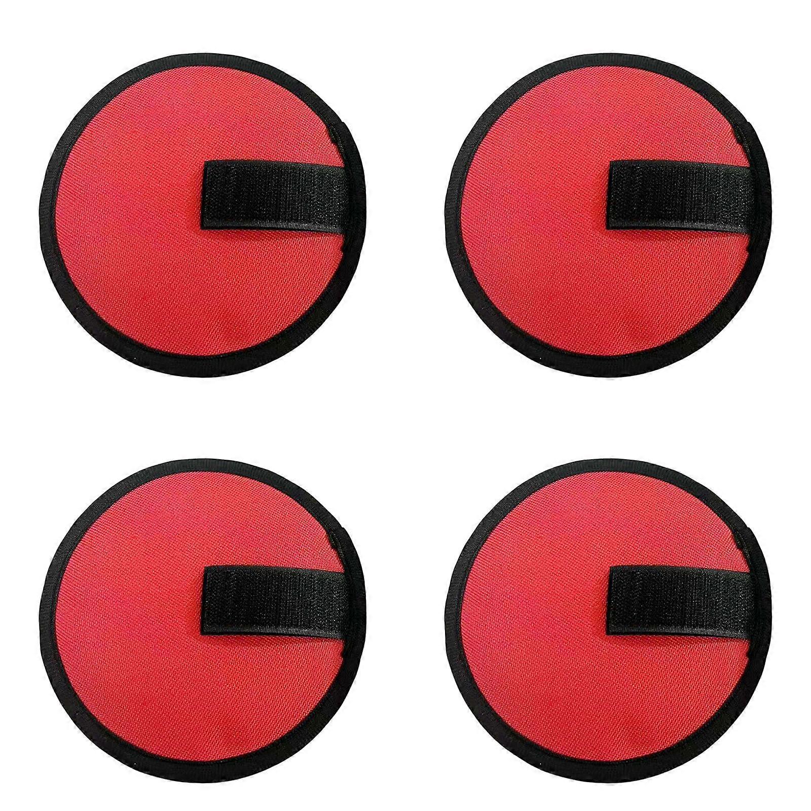4 stücke Köder Schild Köder Handschuhe Angelköder Wrap Rute Armour Sleeve Lure Wrap Halten Sie Fischer Angeln sicher für Rute Rot