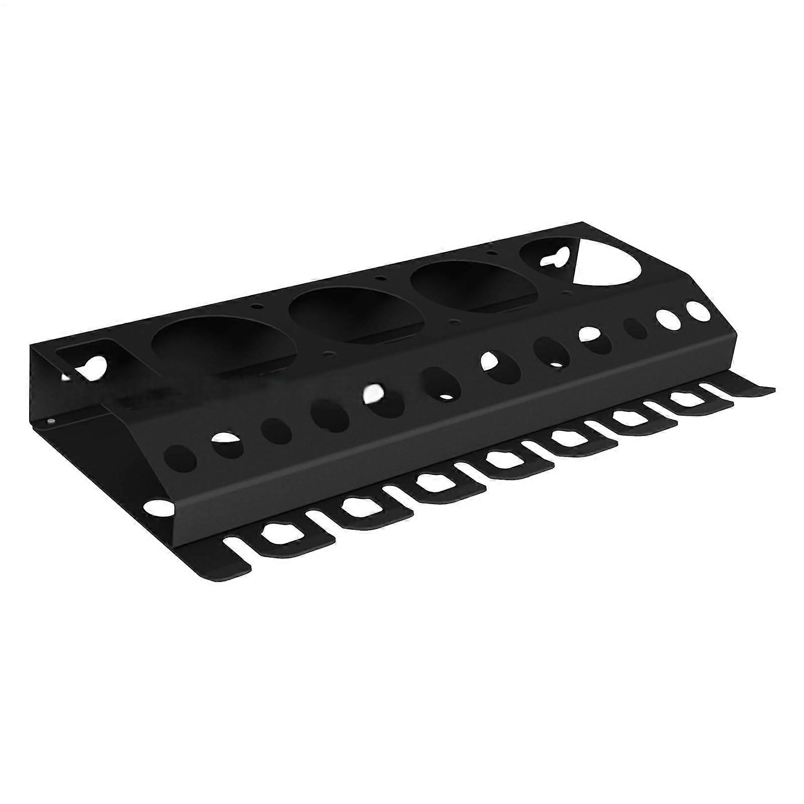 Wallmounted rack spray bottle storage, durable metal frame, quickinstall antislip
