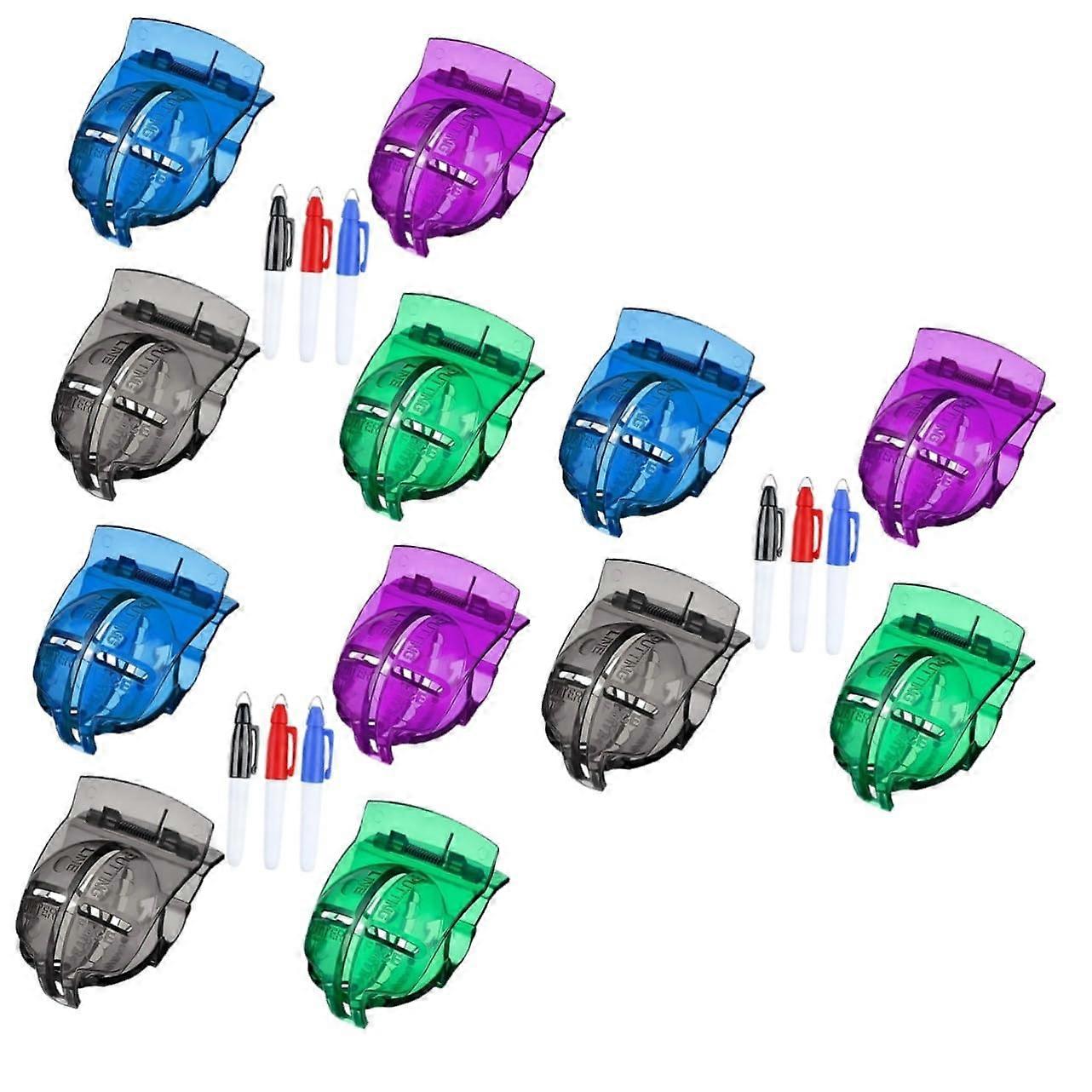 Golfmarker Golf Ball Marker Alignment Tool for Putting - Plastic Liner for Golf Balls in Random Color, 3 Inch Size