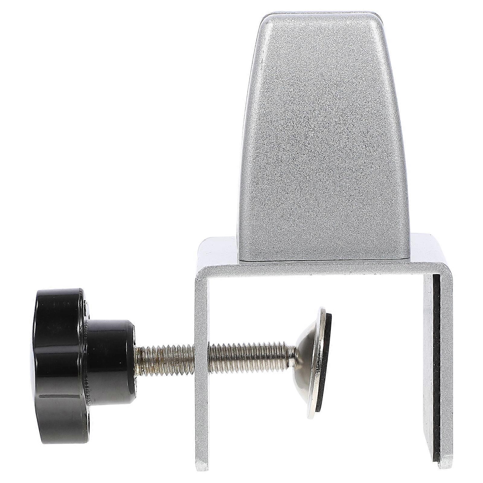 Bracket Clamp Adjustable for Wooden Partitions Silver 1Set Easy Installation