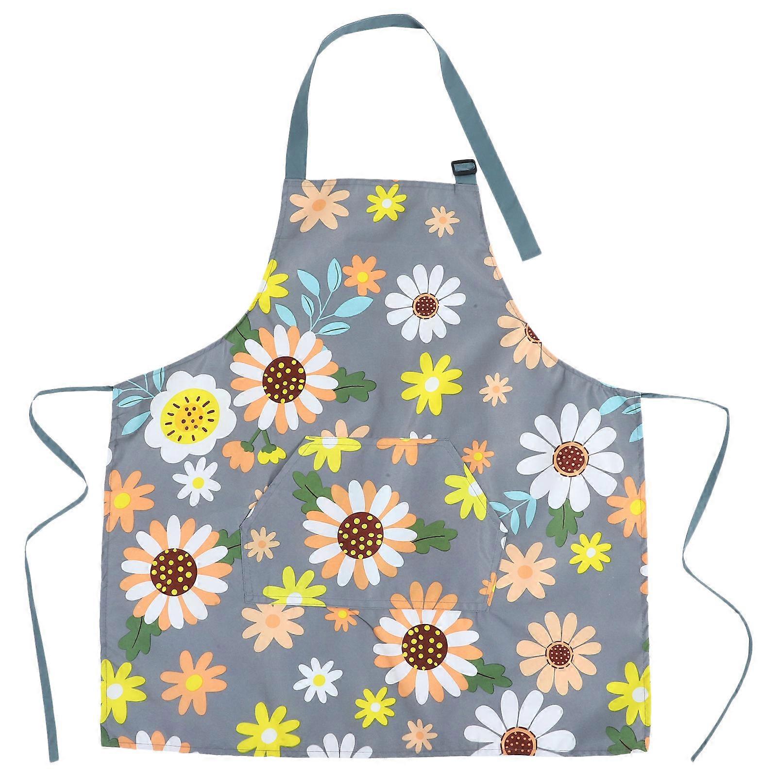 Chef Apron For Women Protective Kitchen Use Stain-Resistant Square Polyester Fiber 1Set