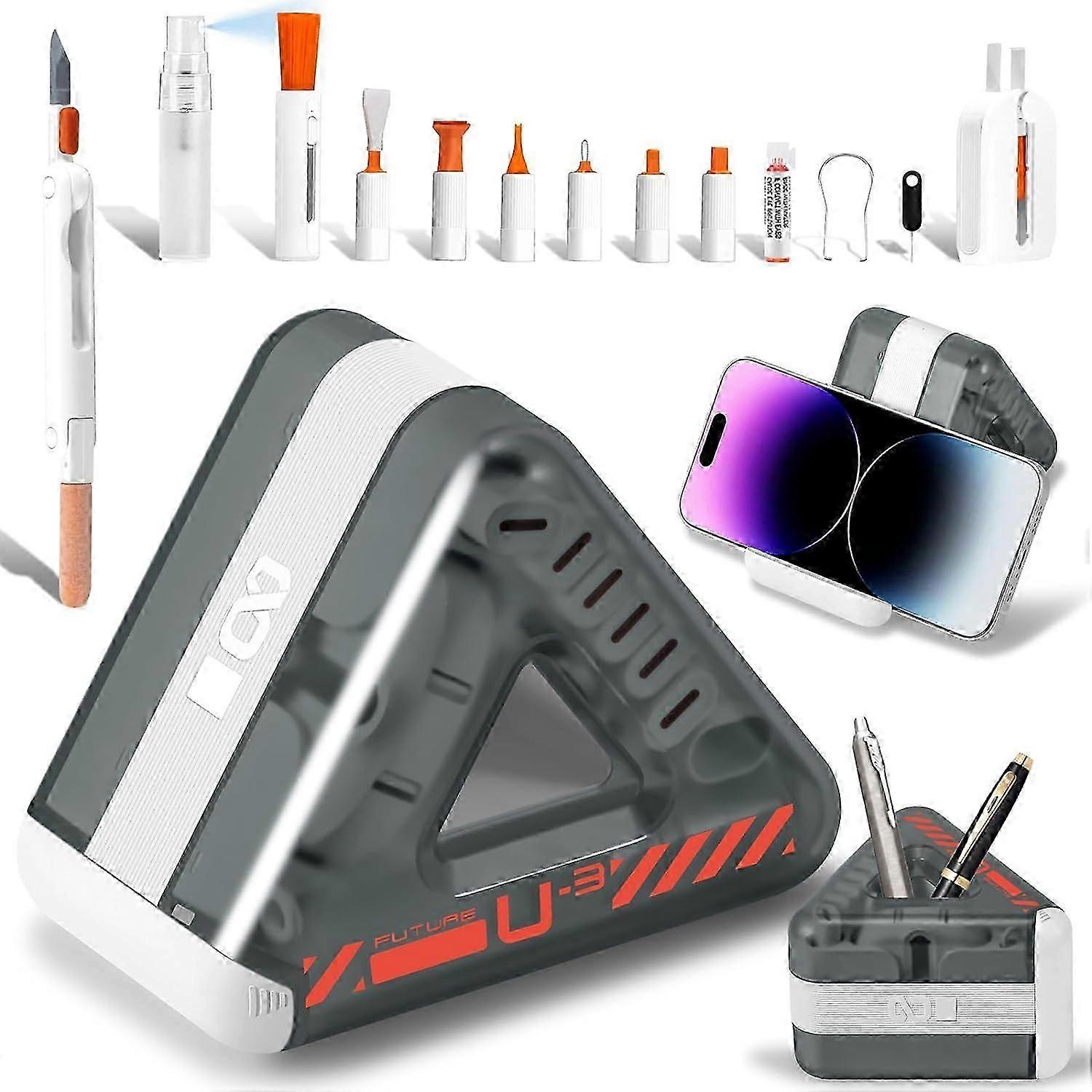 Keyboard Cleaning Kit Laptop Cleaner,Computer Keyboard Brush Tool Screen Cleaning Spray,Multi-Function Electronic Cleaner kit for MacBook iPad iPhone