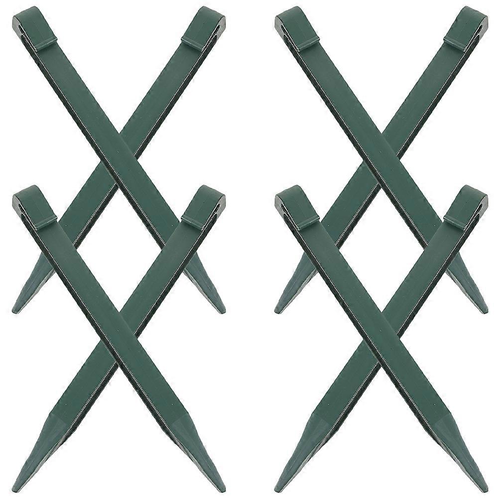 Plastic Landscape Edging Spikes Garden Stakes for Gardening Use 26.00X2.50X2.30CM Soil Tension Increase 8Pcs