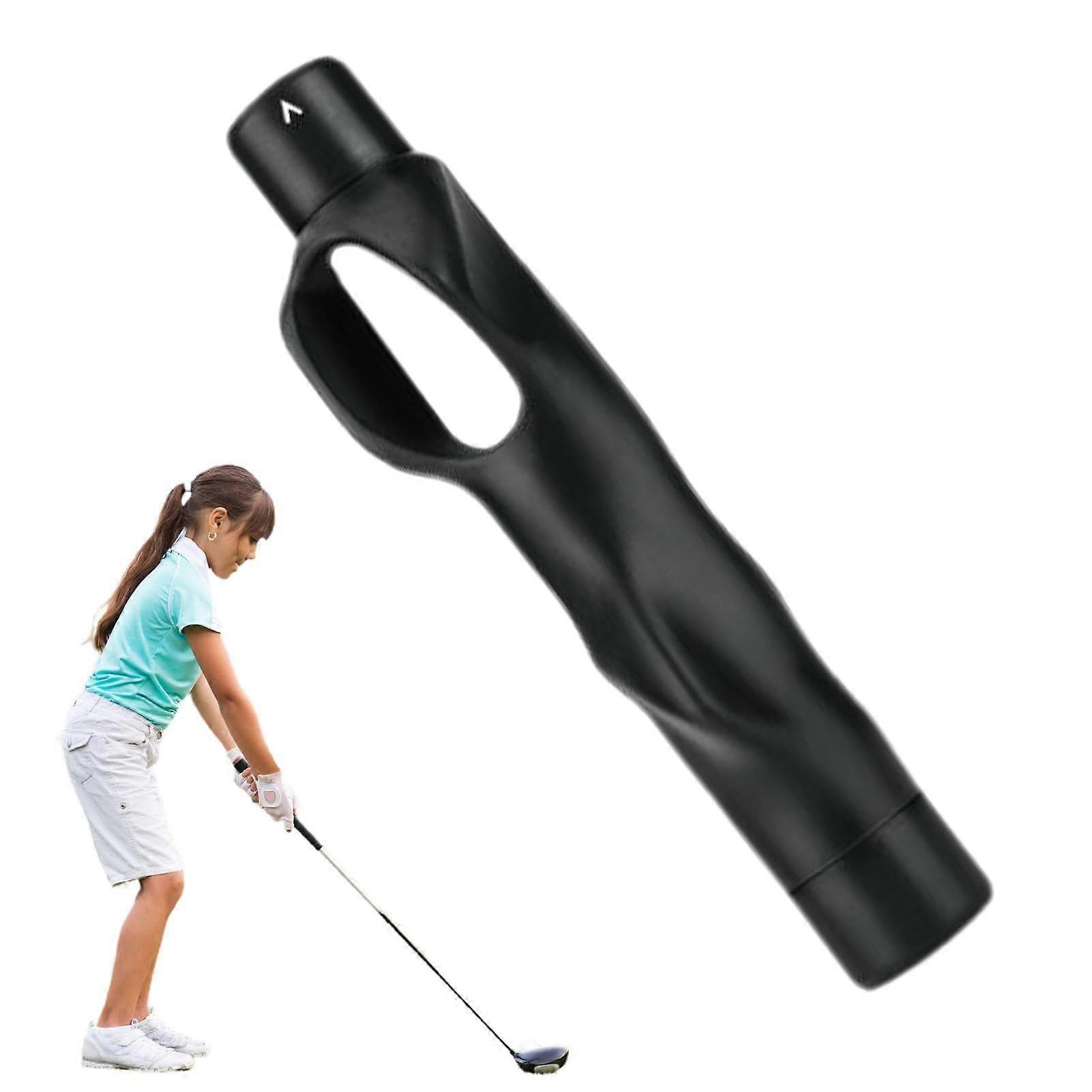 Golf Club Grip for Swing Golf Club Corrector for Beginners (Full Black)