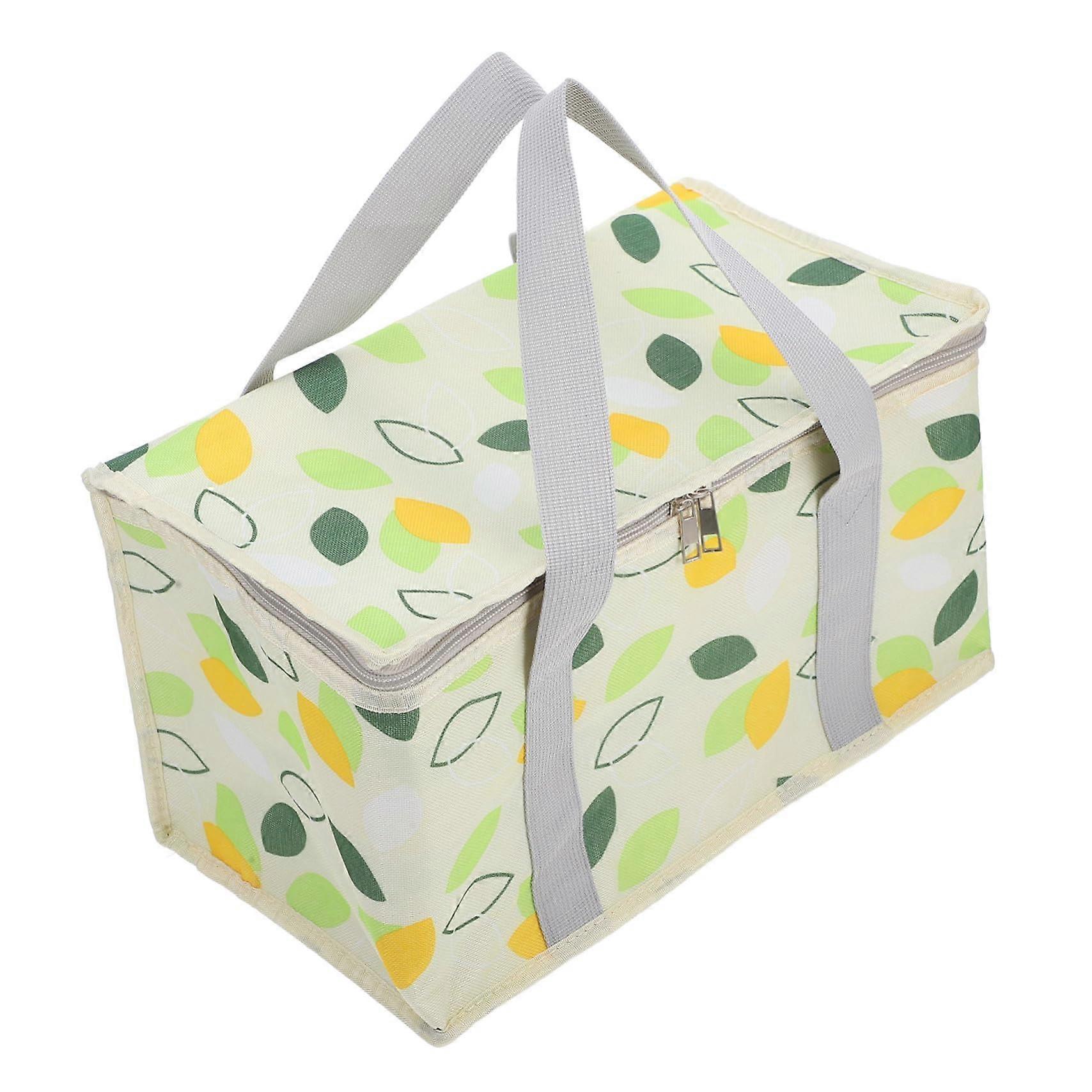 Insulated Cooler Bag For Picnics And Camping, Collapsible, Reusable, Foldable Lunch Cooler, Medium Capacity