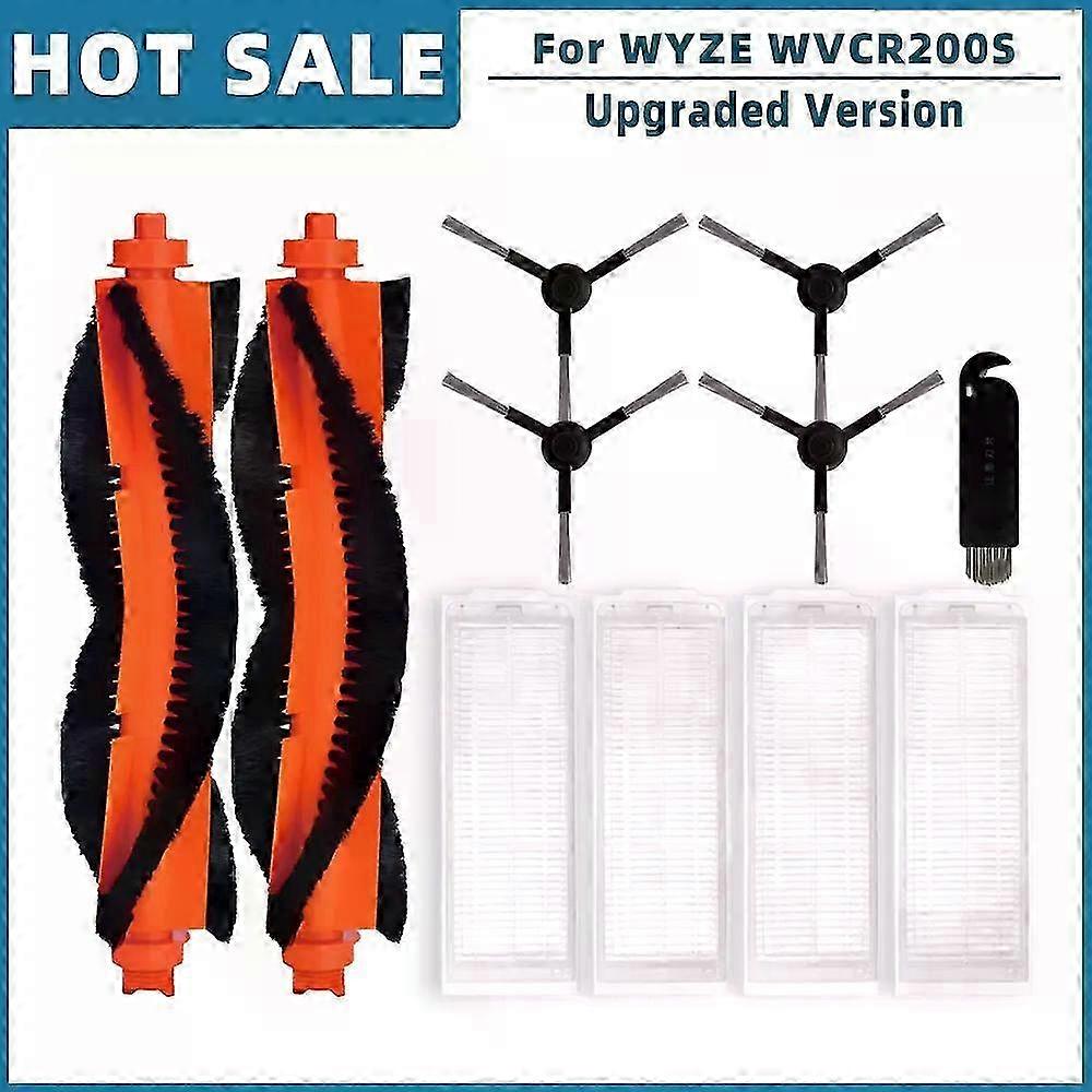 Replacement Accessories for Compatible Robot Vacuum Cleaner - Main Side Brush, Hepa Filter, Brush Cover