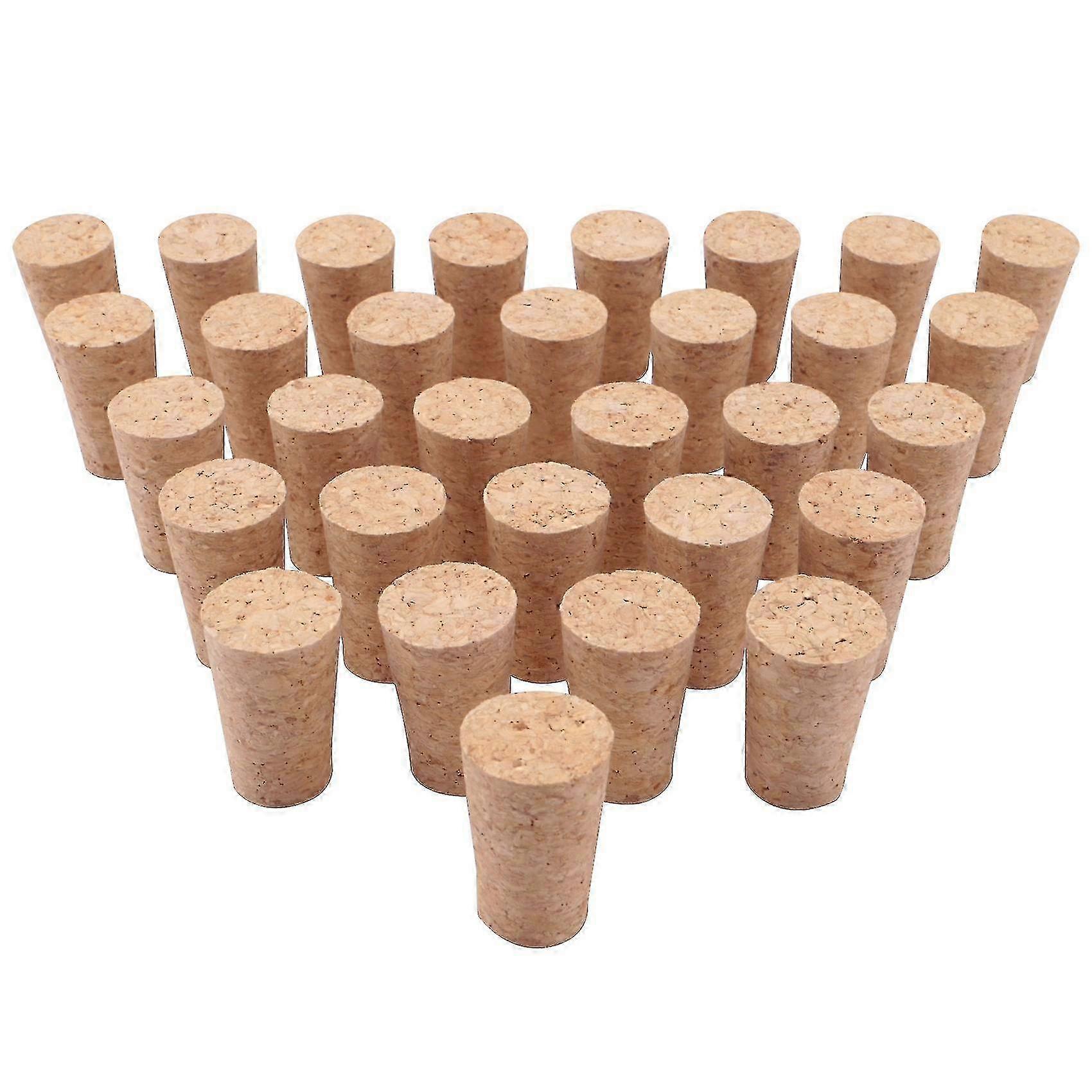Koniske ølpropper i tre for vinhåndverk, 30 stk