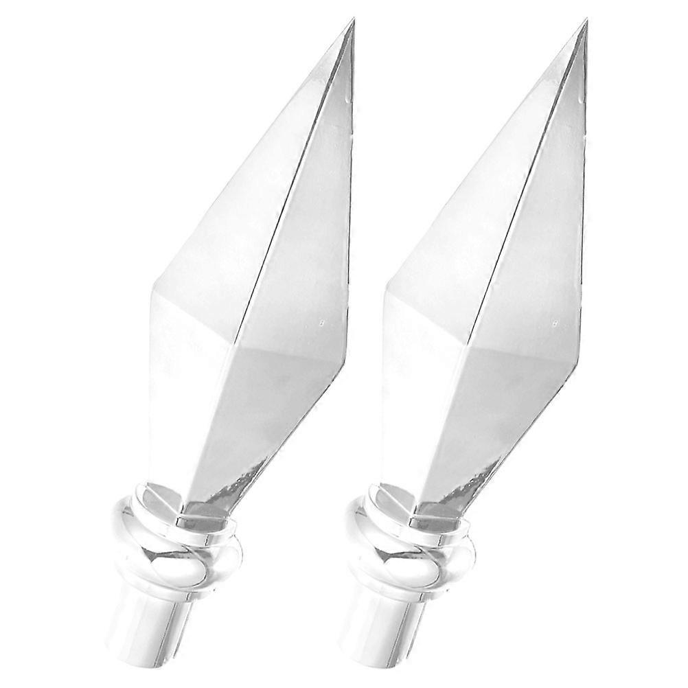 Flagpole Ornament Topper Like Shape Standard Design Replacement 29.00X8.00X5.00CM For Business Users Government Offices 2Pcs