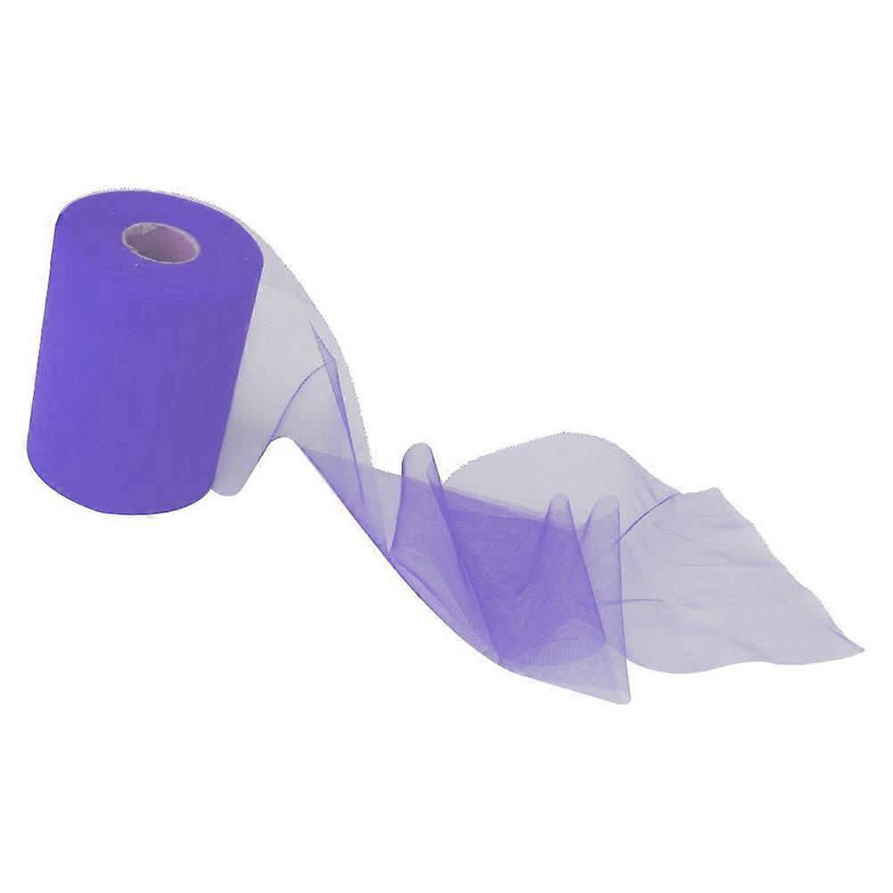 Purple Tulle Roll for Wedding Decoration 6"x100YD
