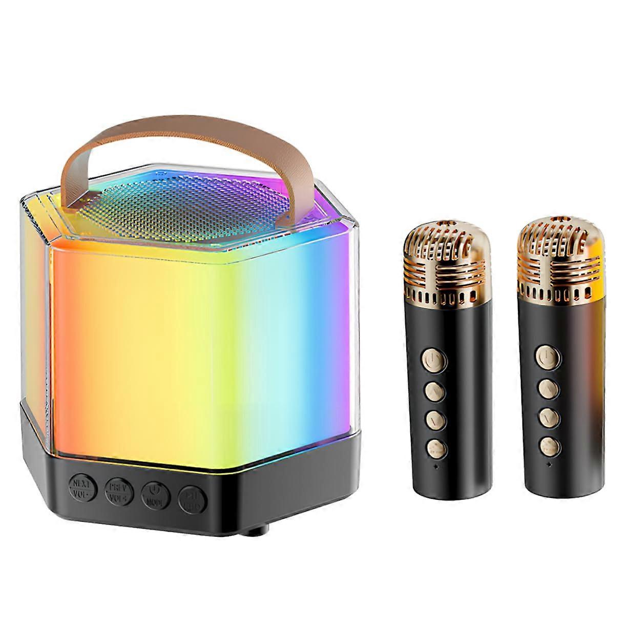 Microphone Set Karaoke Systems Karaoke Machine For Adults Karaoke Machine With Microphone Karaoke Machine For Toddlers Black