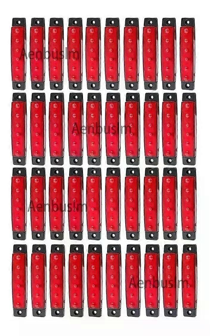 40 Led Lateral Luces De Marcador Para Camin Remolque Rojo