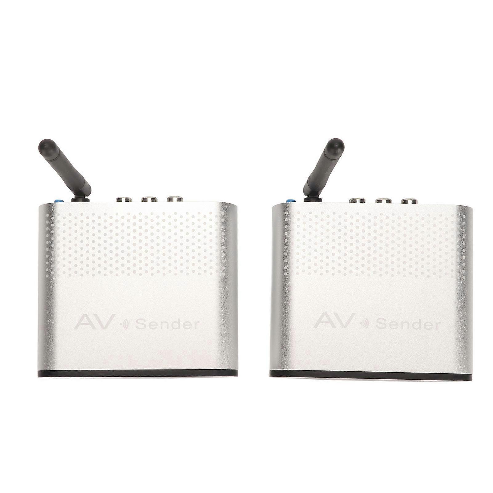 AV Transmitter Receiver 8 Channel 5.8GHz Wireless RCA Sound Video Sender Receiver for DVD Camera TV 100‑240V US Plug