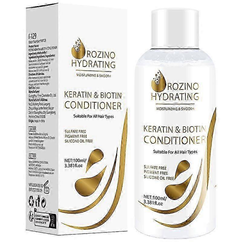 ケラチン&ビオテインコンディショナー - アンチ縮れ防止、リペアトリートメント、ヘアマスク、スムージングコンディショニング、ヘアマスク、リペアドライ、縮れ毛、ダメージヘア、