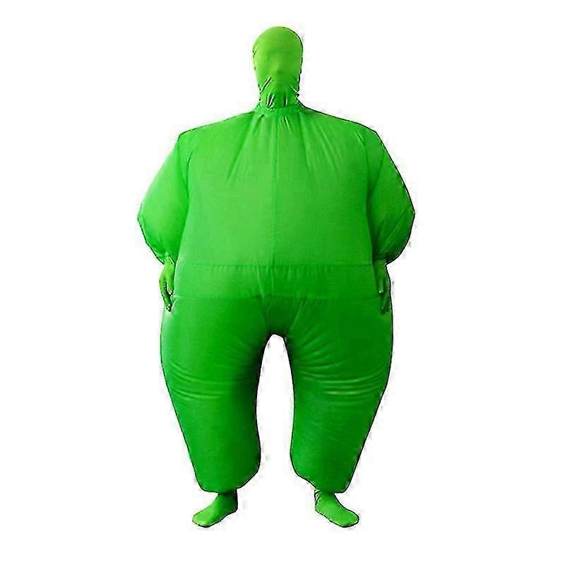 Uppblåsbar sumodräkt för vuxna Funny Walking Doll Grön 1,6 m till 2,2 m