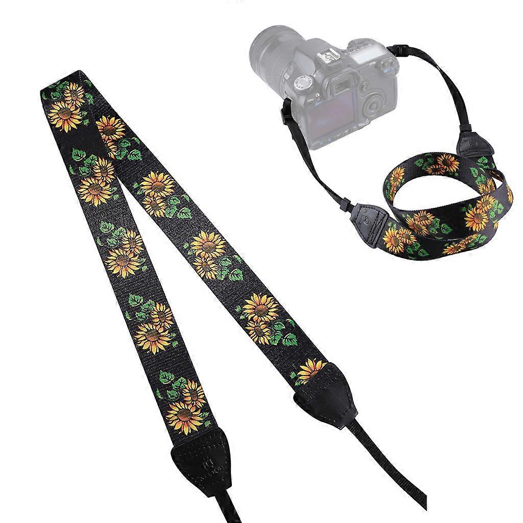 Retro ethnic sunflower shoulder strap