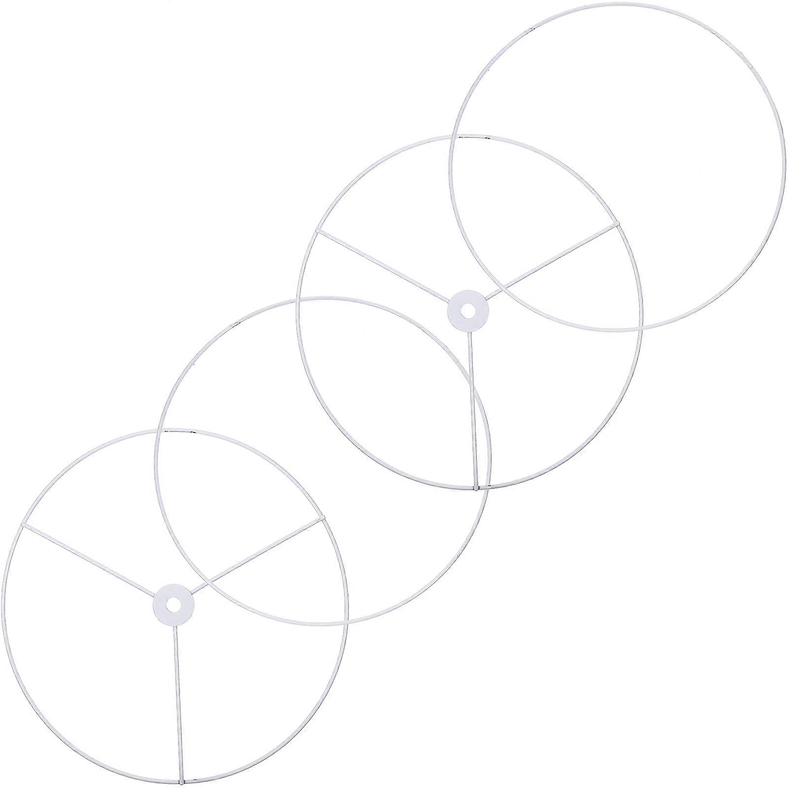 Lampshade Frame Iron Lampshade Holder for Home Use 2Sets Round Shelf