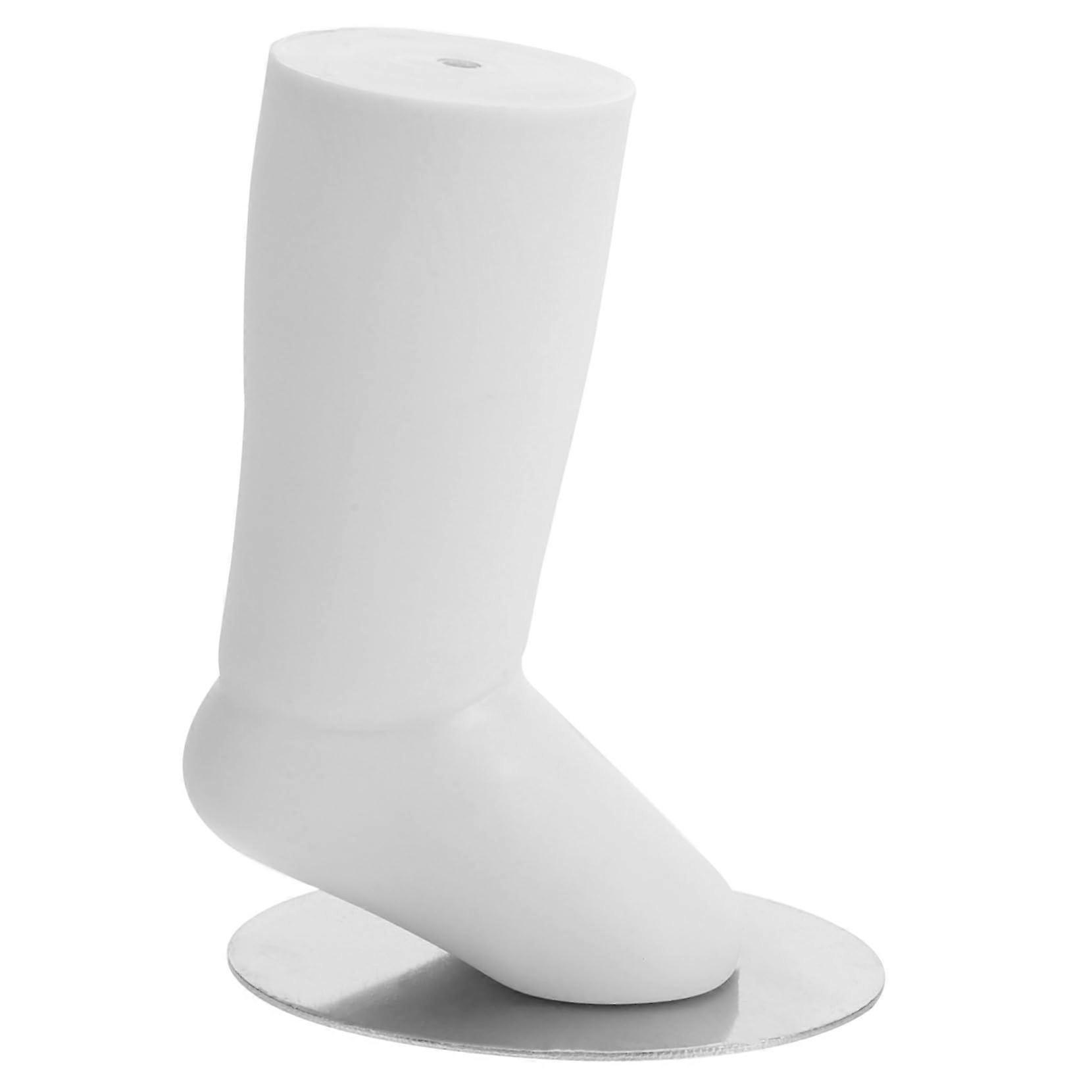 Baby Shoes Filler Display Reusable Mannequin Foot White Plastic Socks Shoe Display Anklet Support